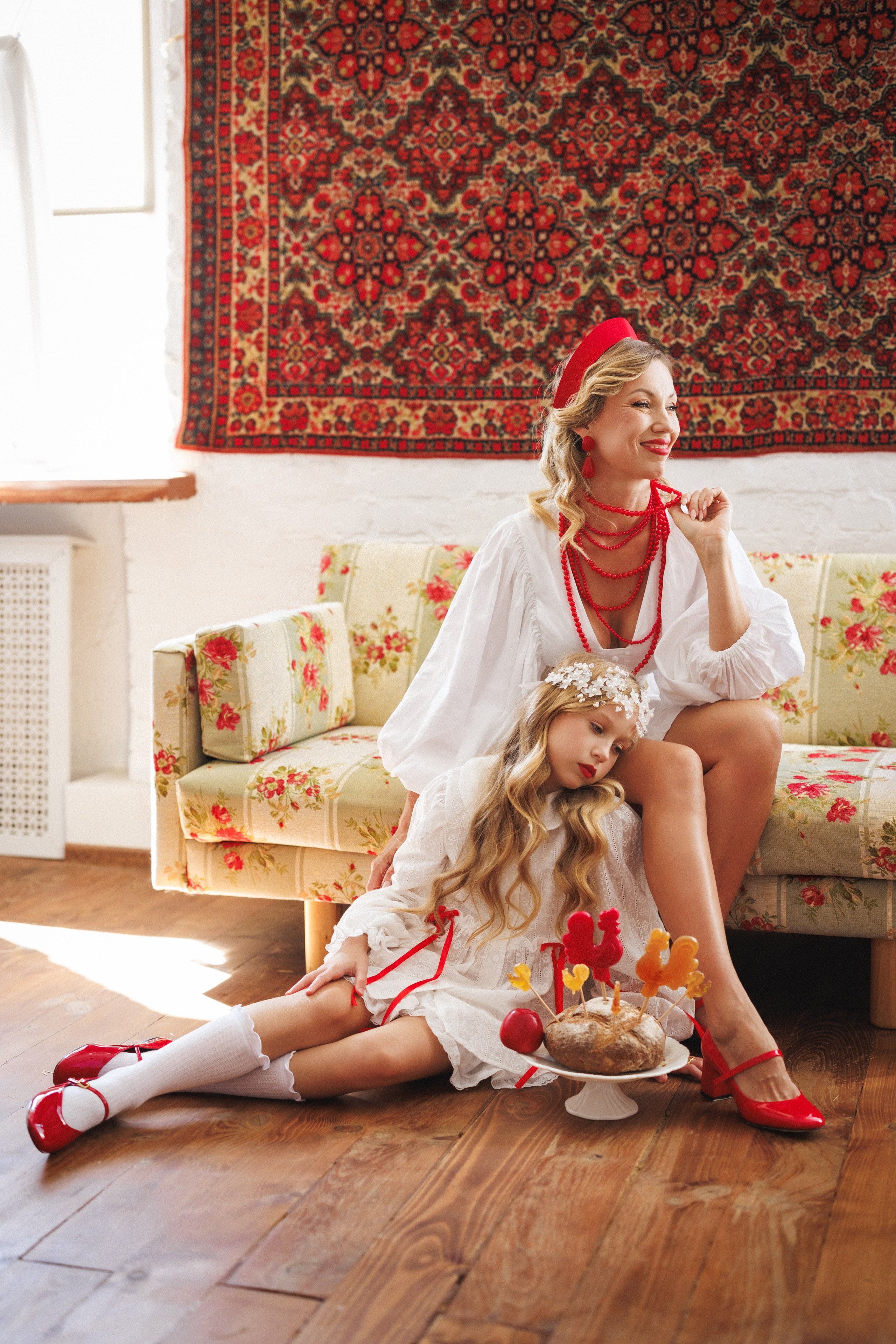 Фотосессия в современном Русском стиле. Фотостудия Лофт потолок, зал «Берлин», город Краснодар. Семейный и детский фотограф в Краснодаре Анна Трашкова