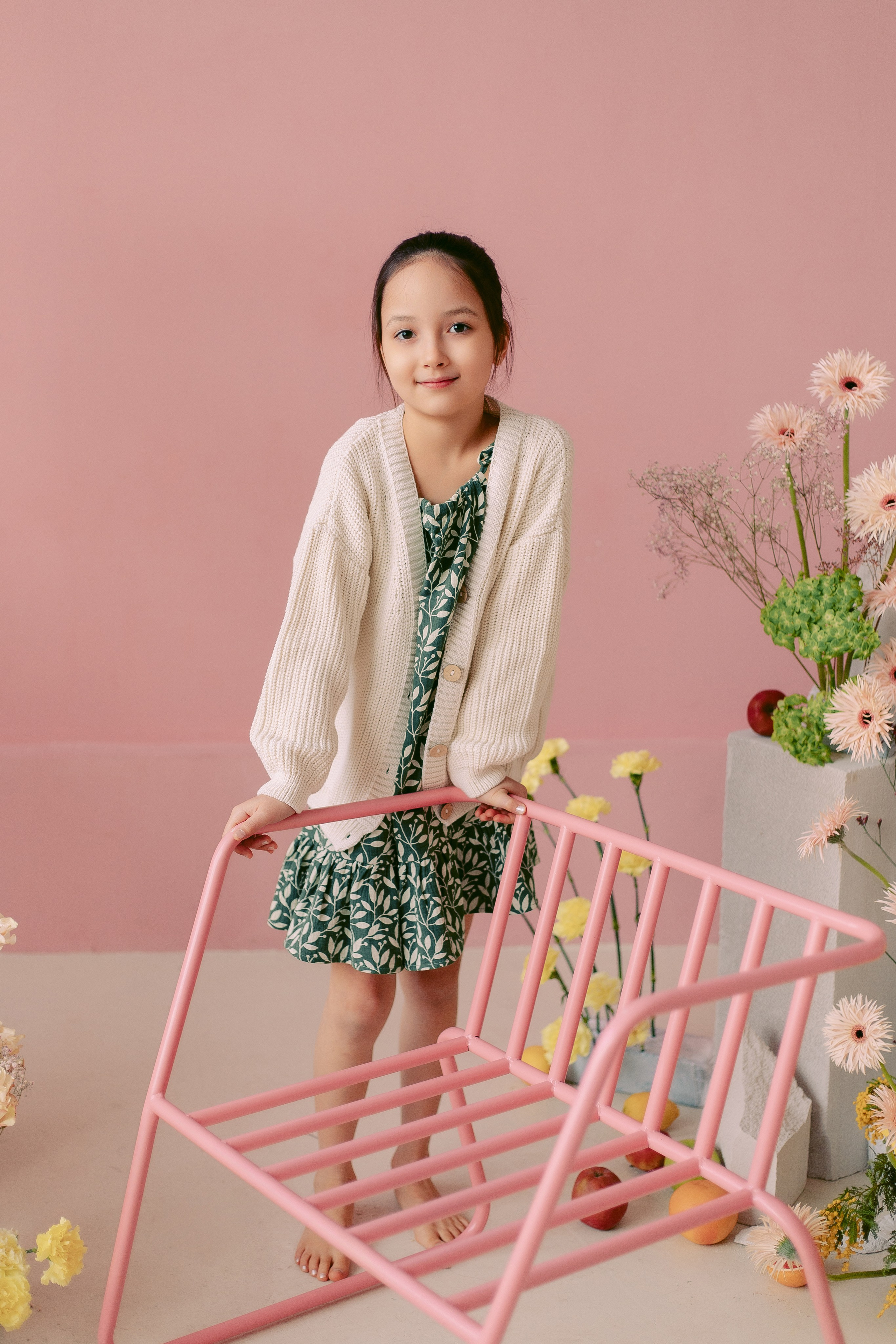 Цветочная фотосессия в фотостудии. Семейная фотосессия. Фотограф в Санкт-Петербурге, Анна Скворцова