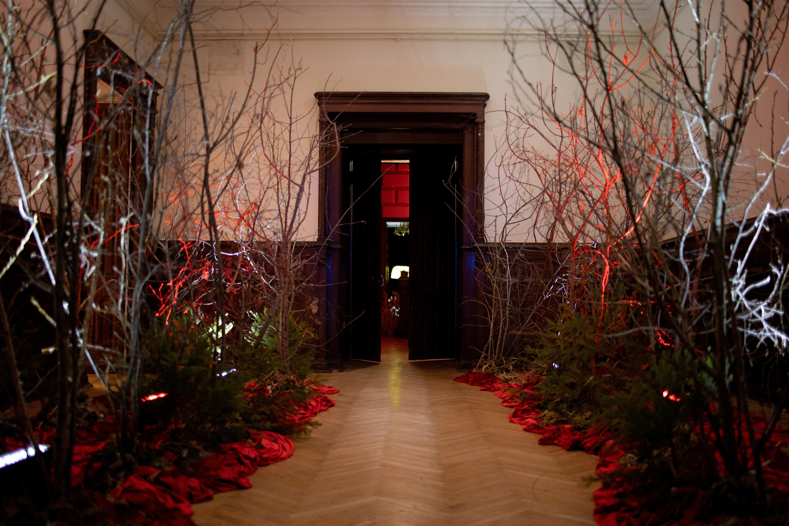 Новогодний корпоратив в фольклорном стиле. Особняк Лемана. Оформление свадеб, декор свадеб Вера Маркова, Москва