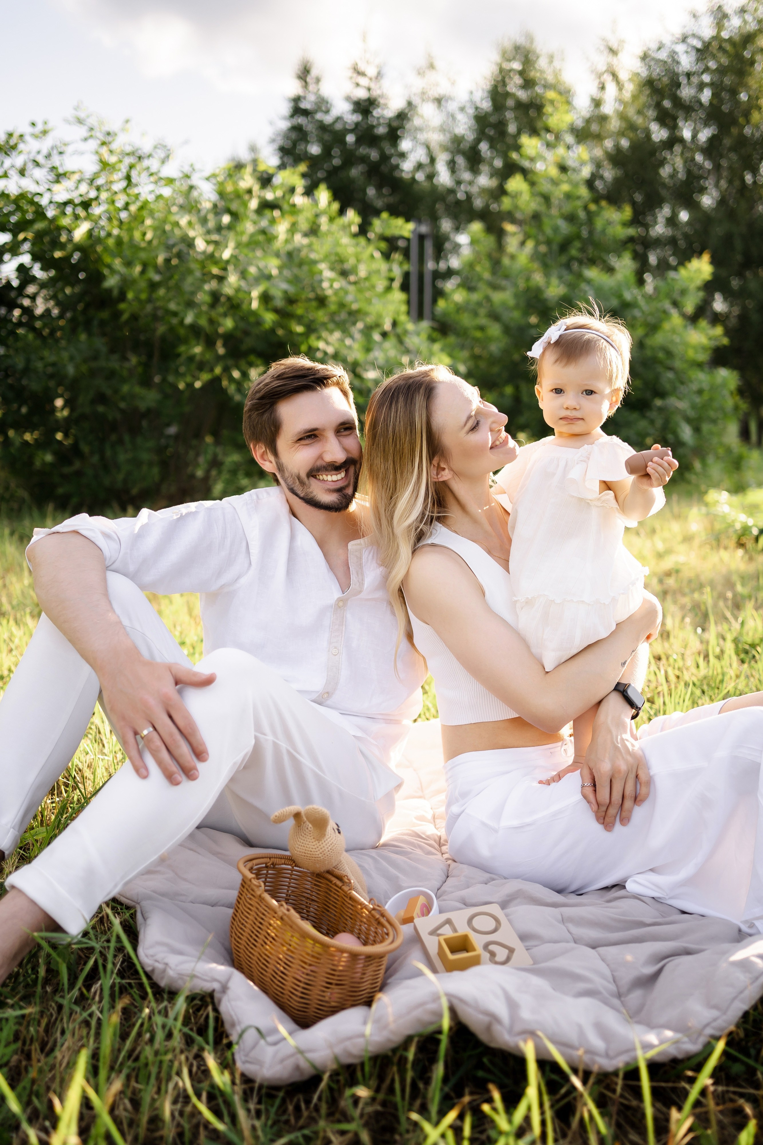 Олеся, Денис и Даниэла. Свадебный фотограф в Москве Яна Деньгина