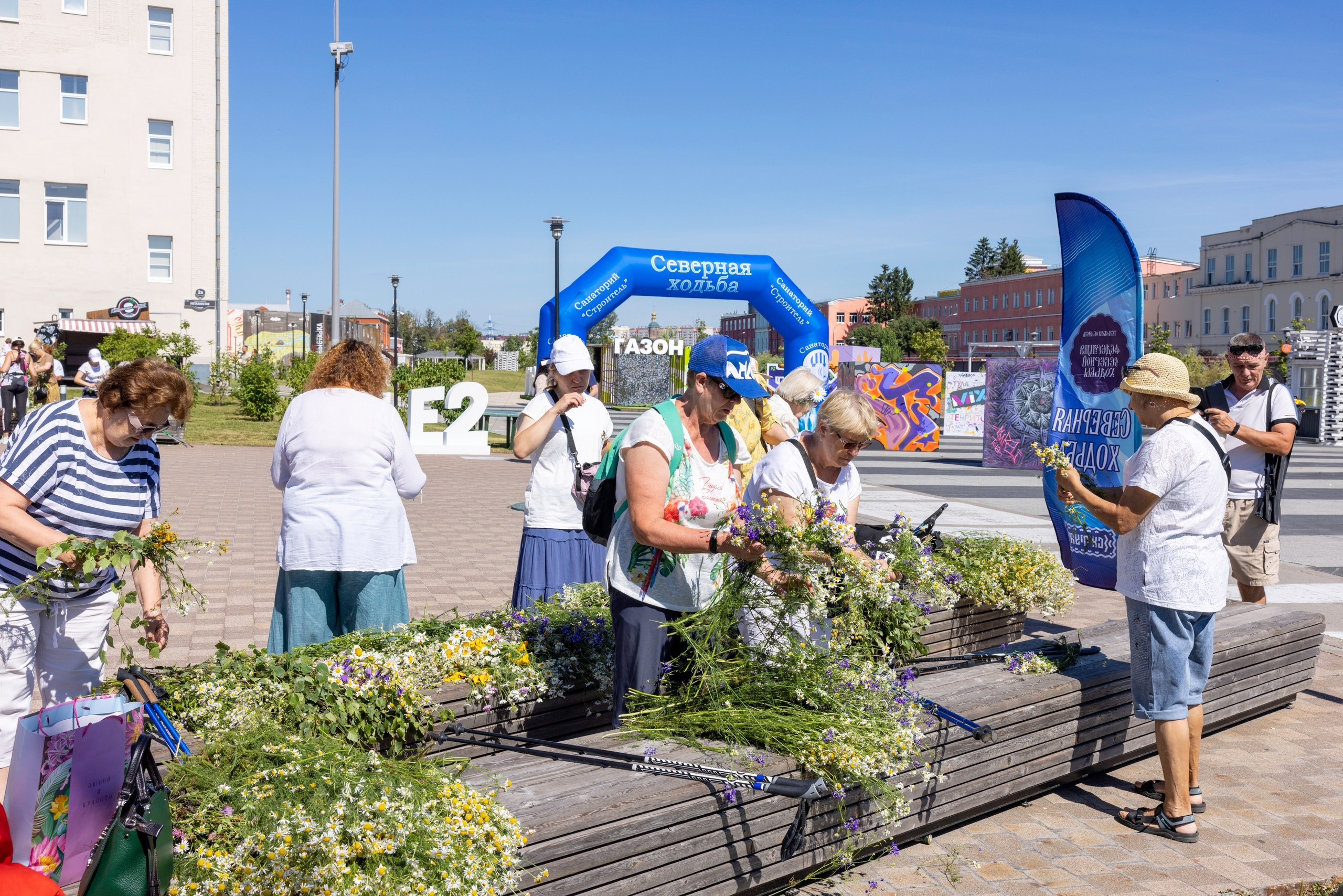 Фестиваль «Ромашковый хоровод». Северная ходьба. Фотограф в Туле Крупский АнДРей. Фотостудия «КАДР71» в Туле