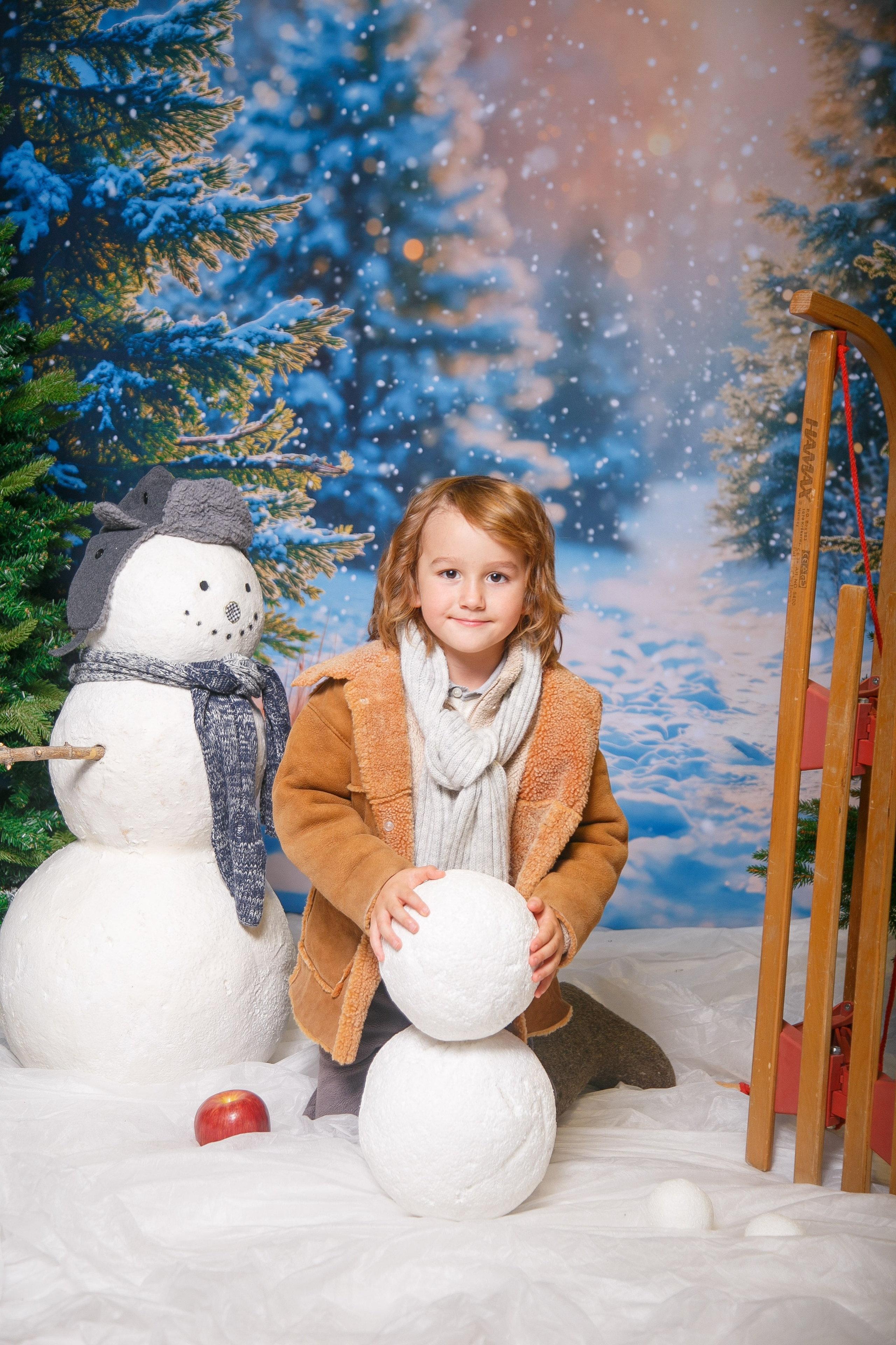 Зимний лес. Детская фотостудия Москва