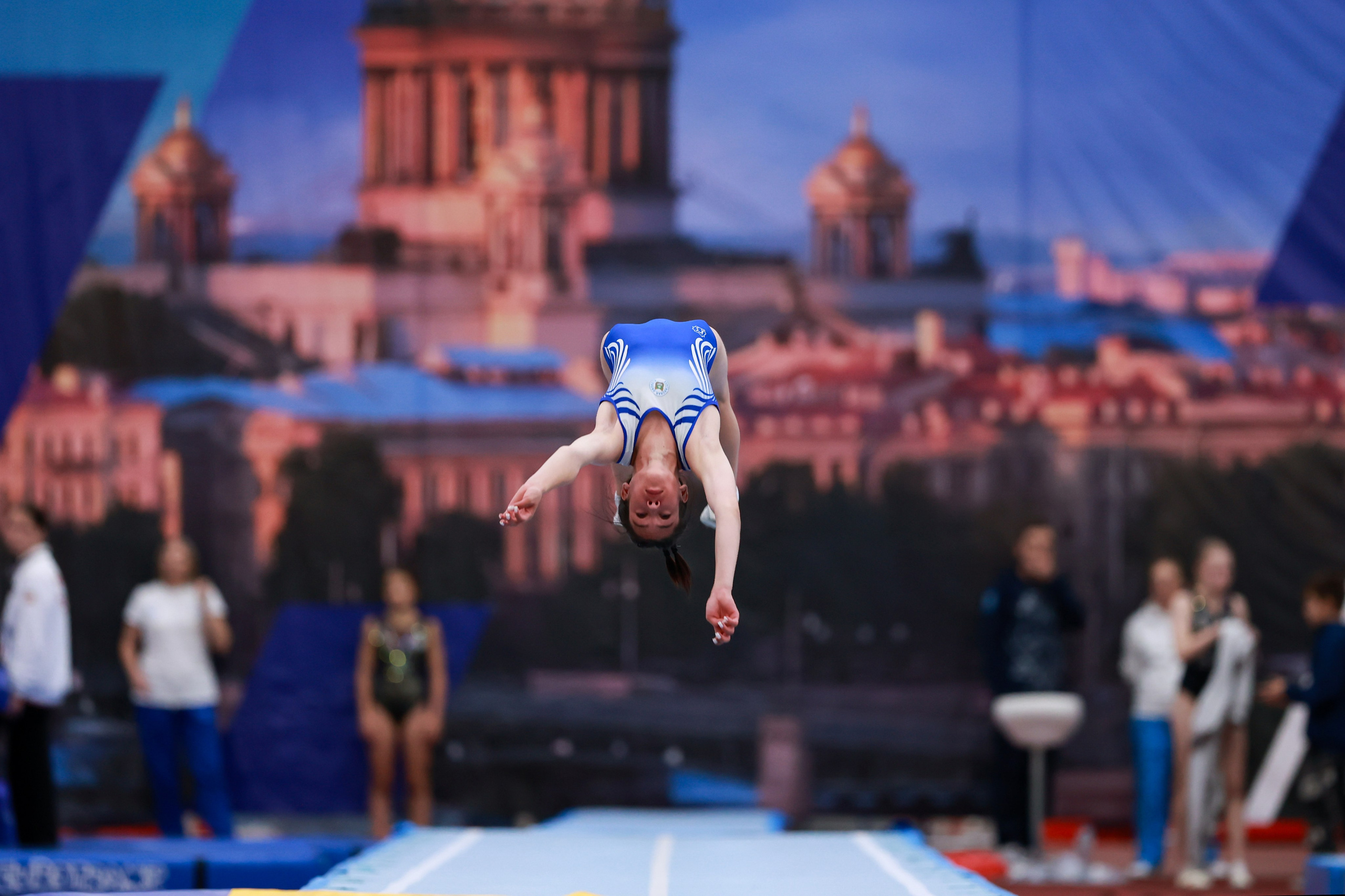 Командный чемпионат России по прыжкам на батуте 20-23.09.2024 года. Спортивный и репортажный фотограф Антон Тереханов