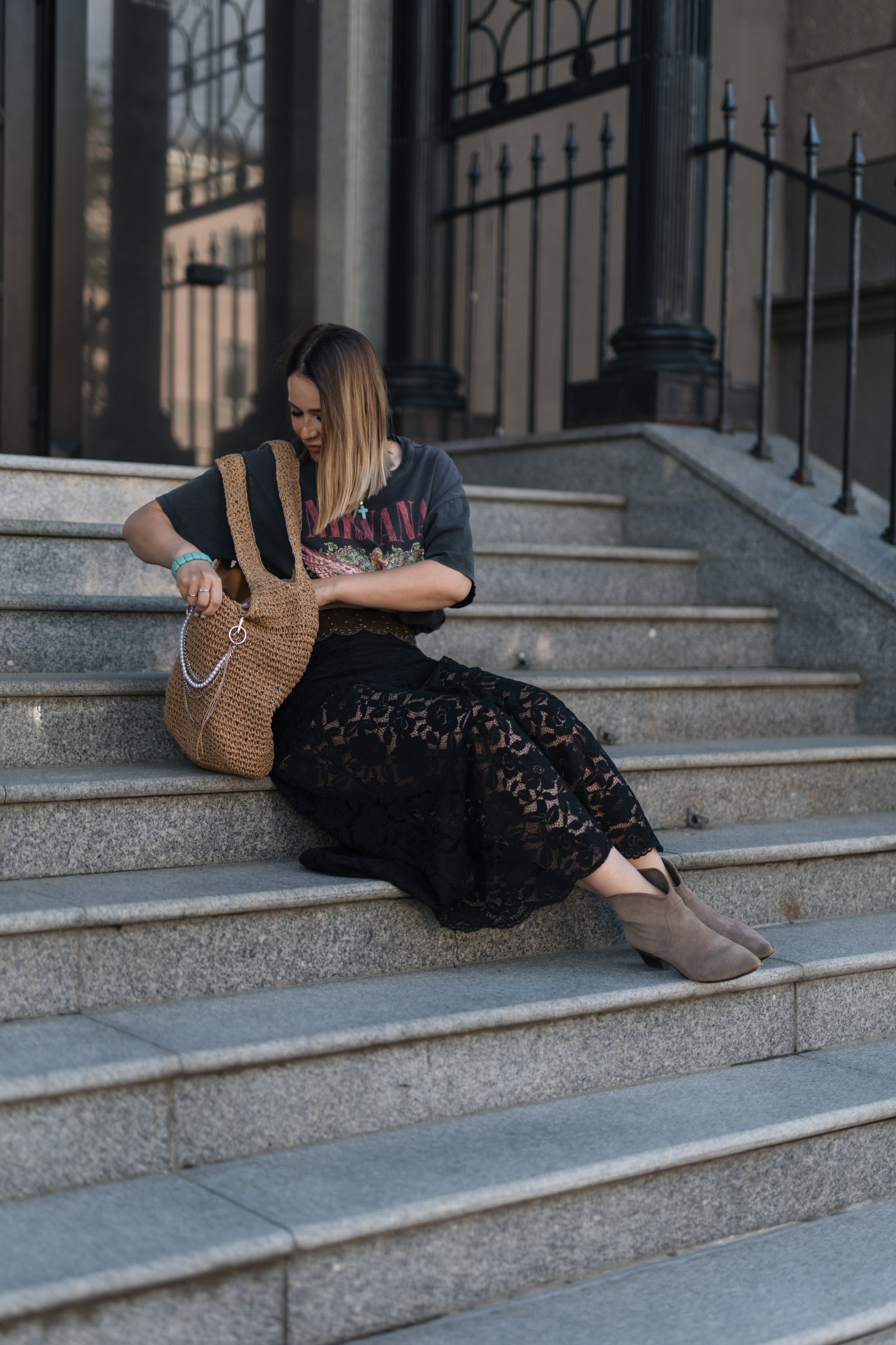 Фотосессия на улице с Оксаной