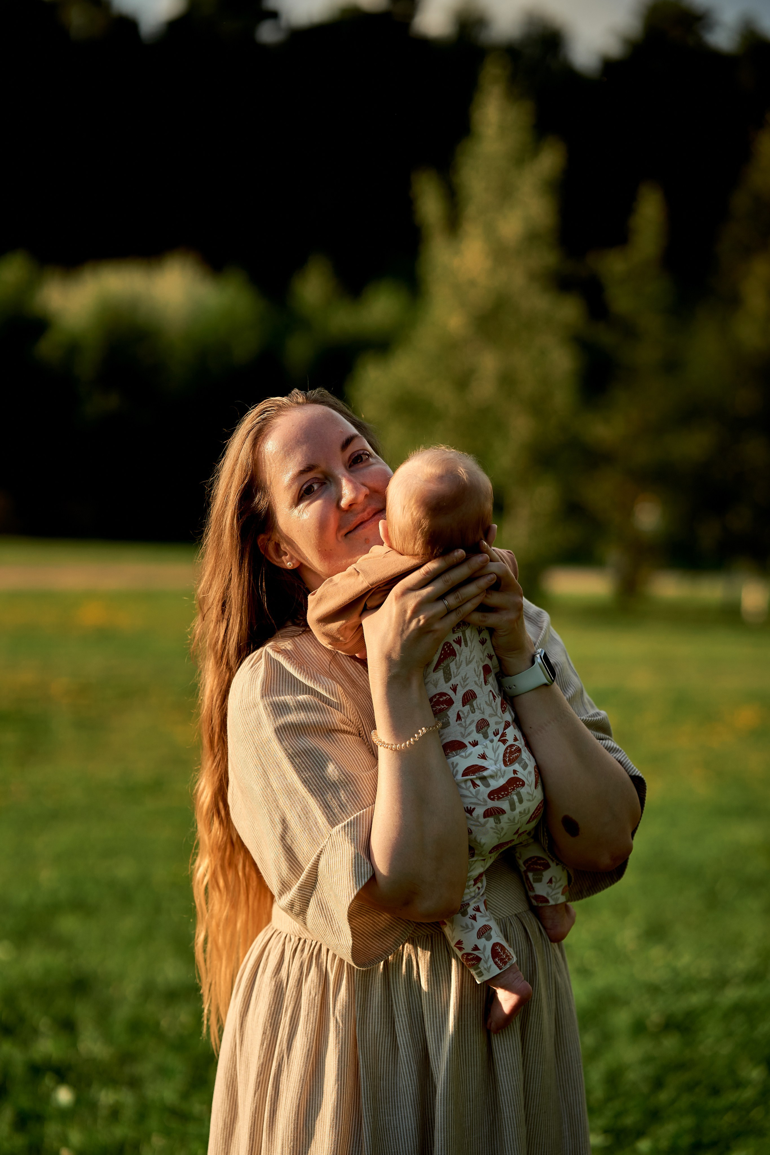 Фотосессия с малышом летом в парке