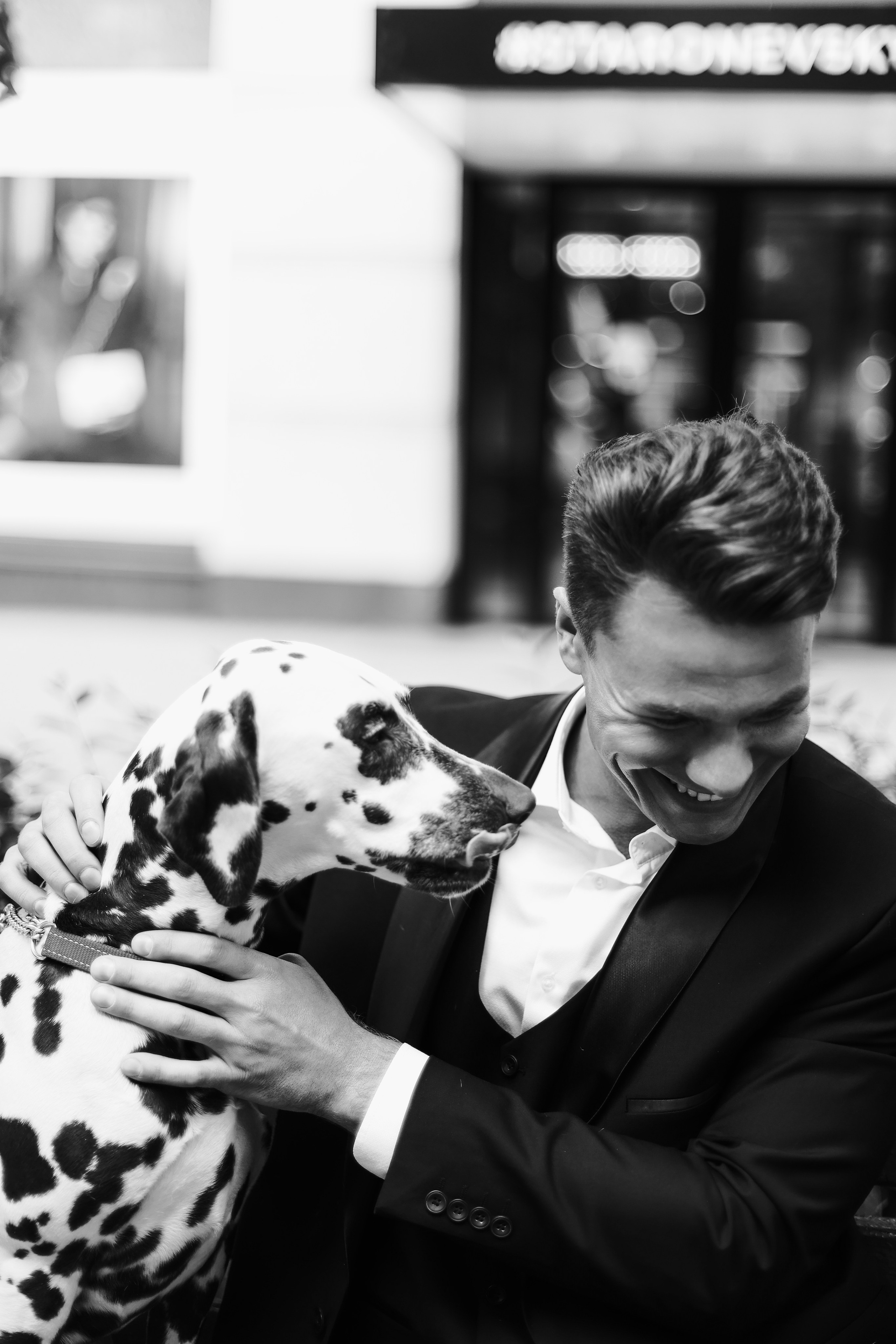 Свадебная прогулка с далматинцами. Свадебный и love story фотограф в Санкт-Петербурге (Спб) Natali Iva