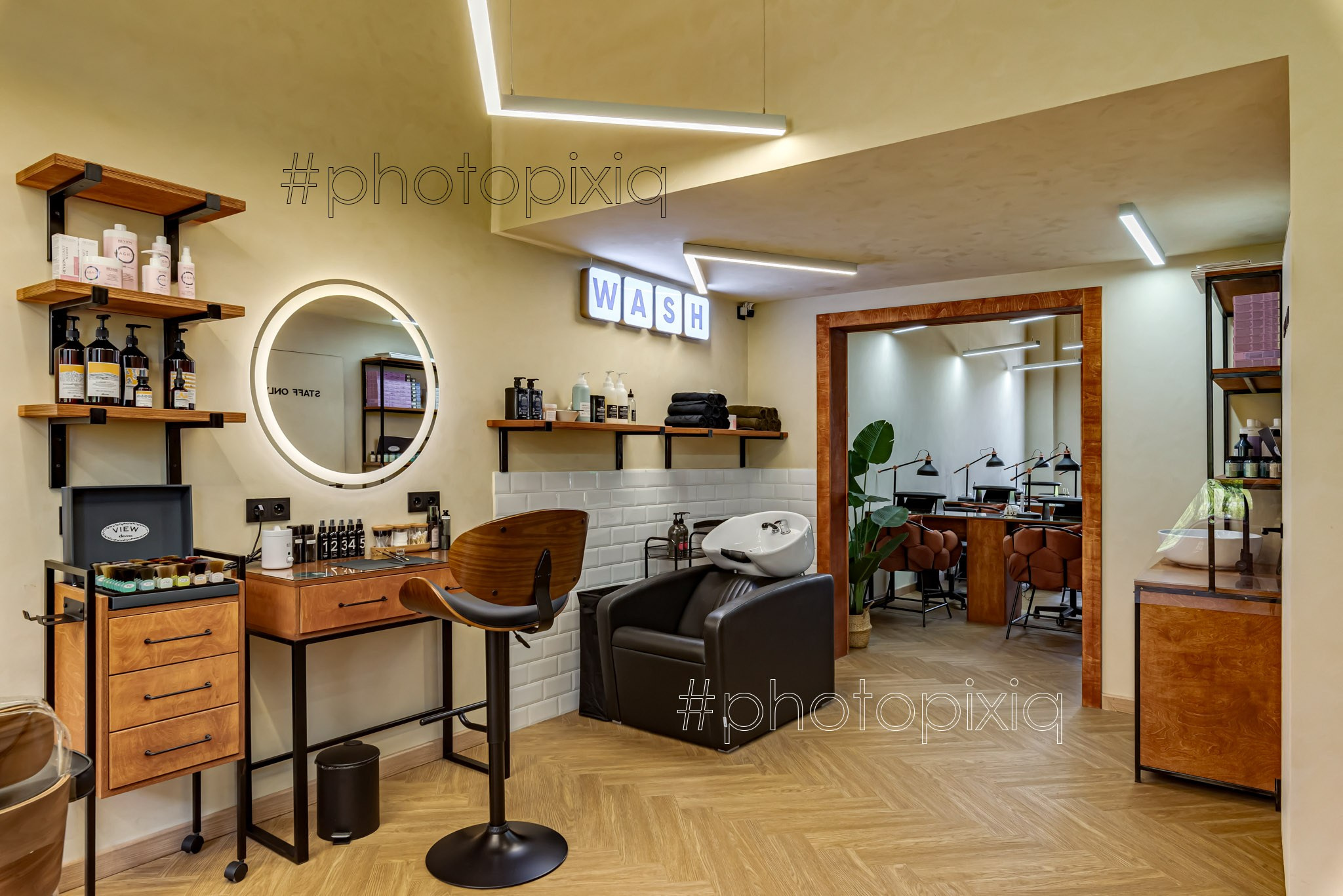 Интерьерная съёмка салона красоты SODA. Интерьерная съёмка и виртуальные туры — Интерьерный фотограф Кузнецов Сергей (photopixiq)