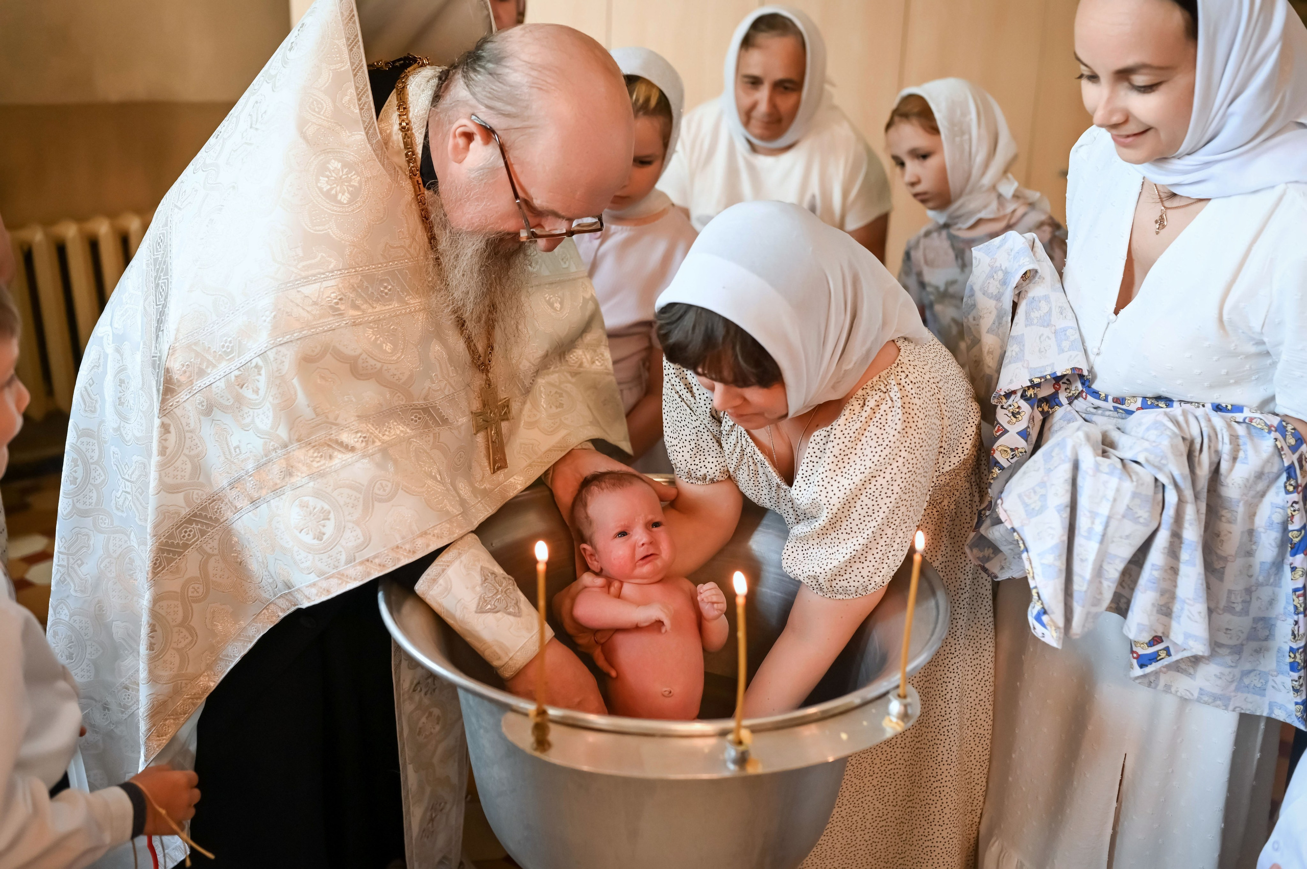 Крещение Ксении. Семейный фотограф в г. Воскресенск Наталия Молева