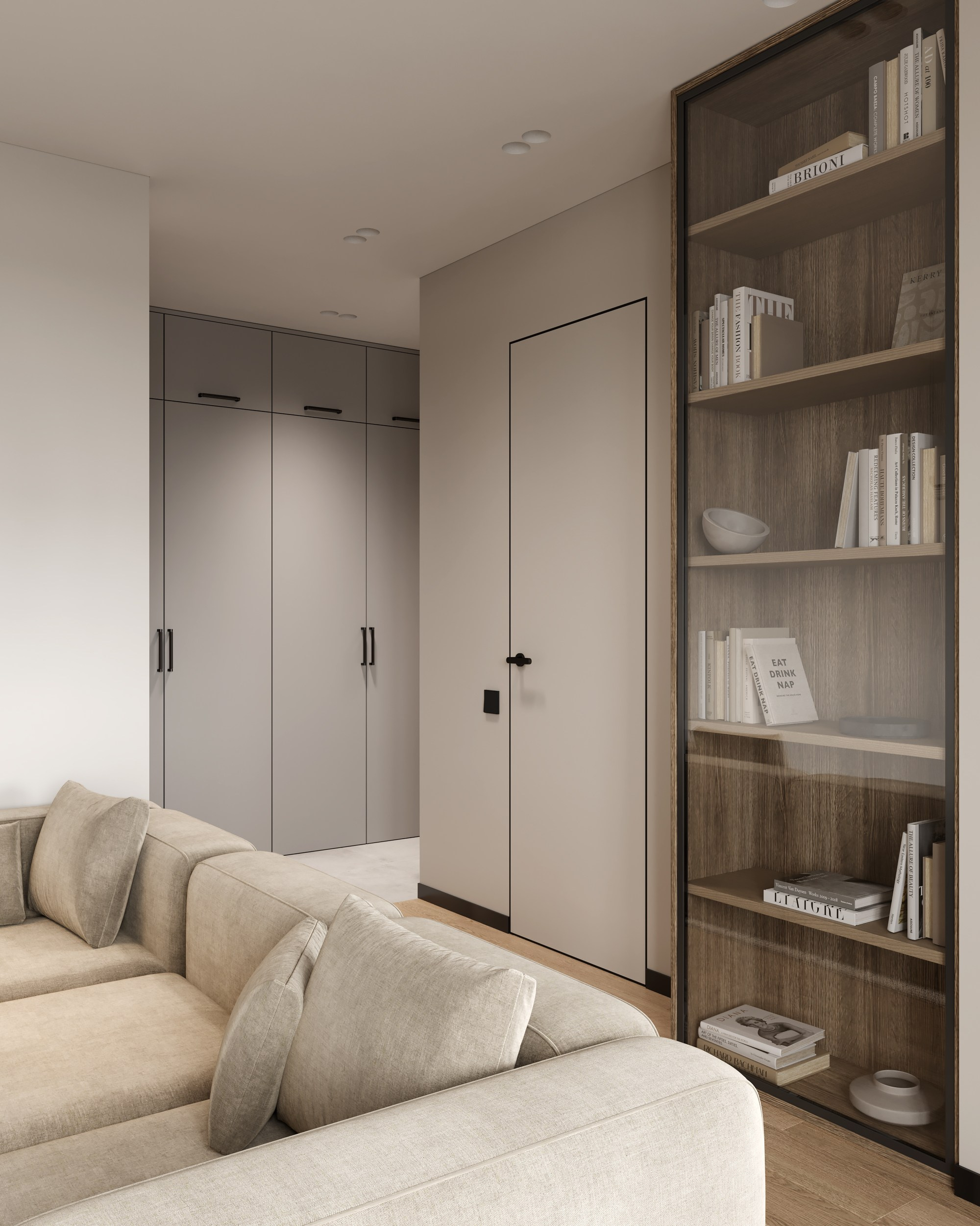 Modern beige. Дизайн интерьера | 3D визуализация | Миланская Марина