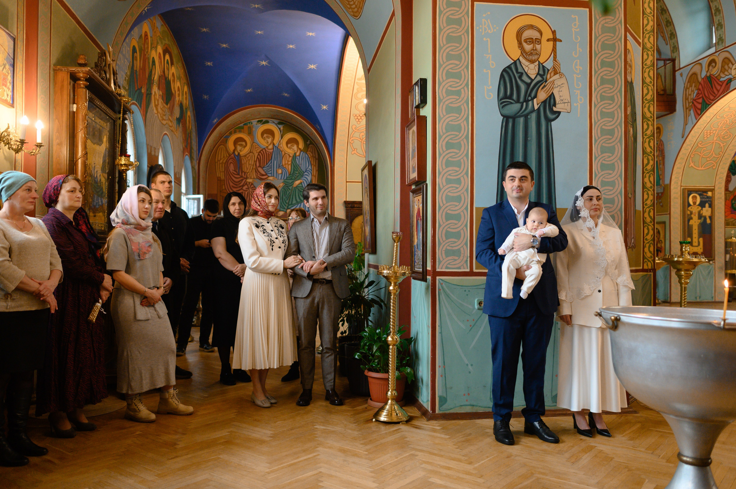 Крещение в Грузинском храме (СПб). Семейный и свадебный фотограф в Санкт-Петербурге Серафима Смирнова