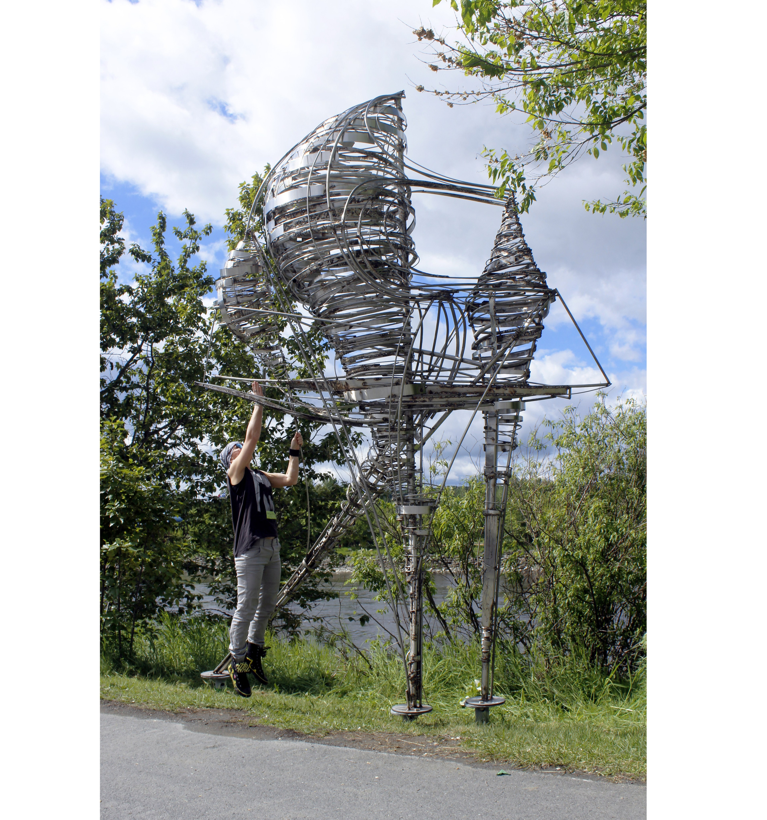 Водный путь / Летучий корабль/Канада/Квебек/2019. Художник — скульптор Антонина Фатхуллина