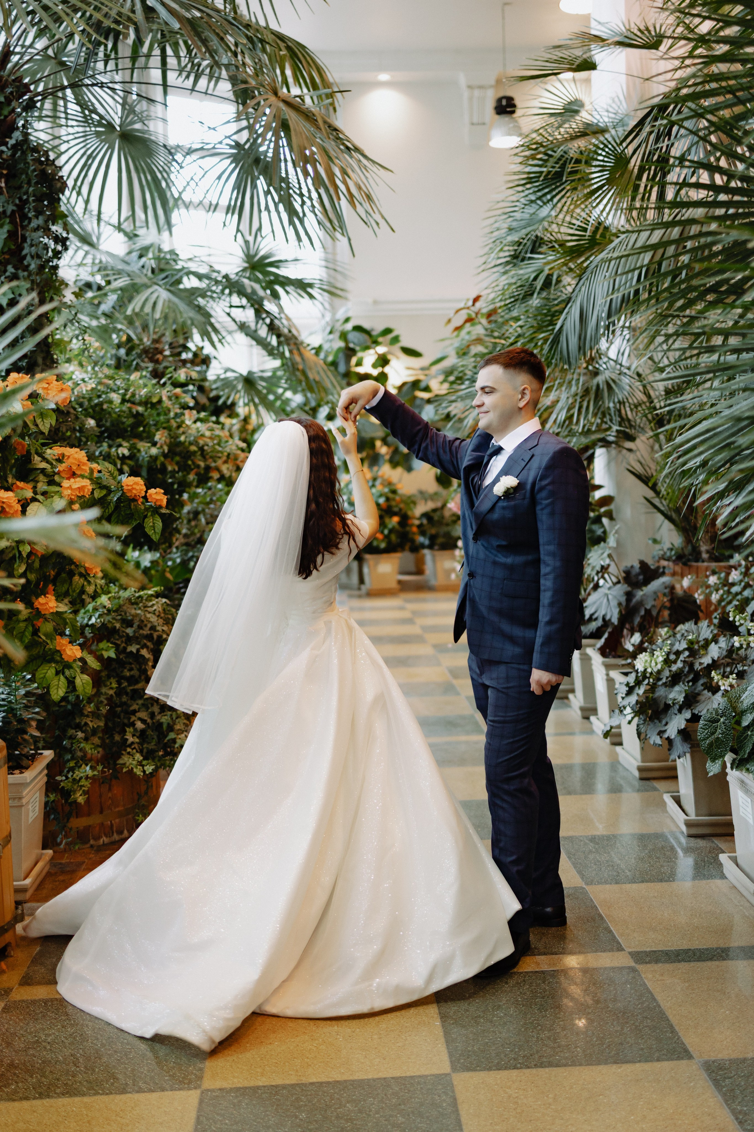 Царицынская оранжерея. Свадебный фотограф Маргарита Глумскова