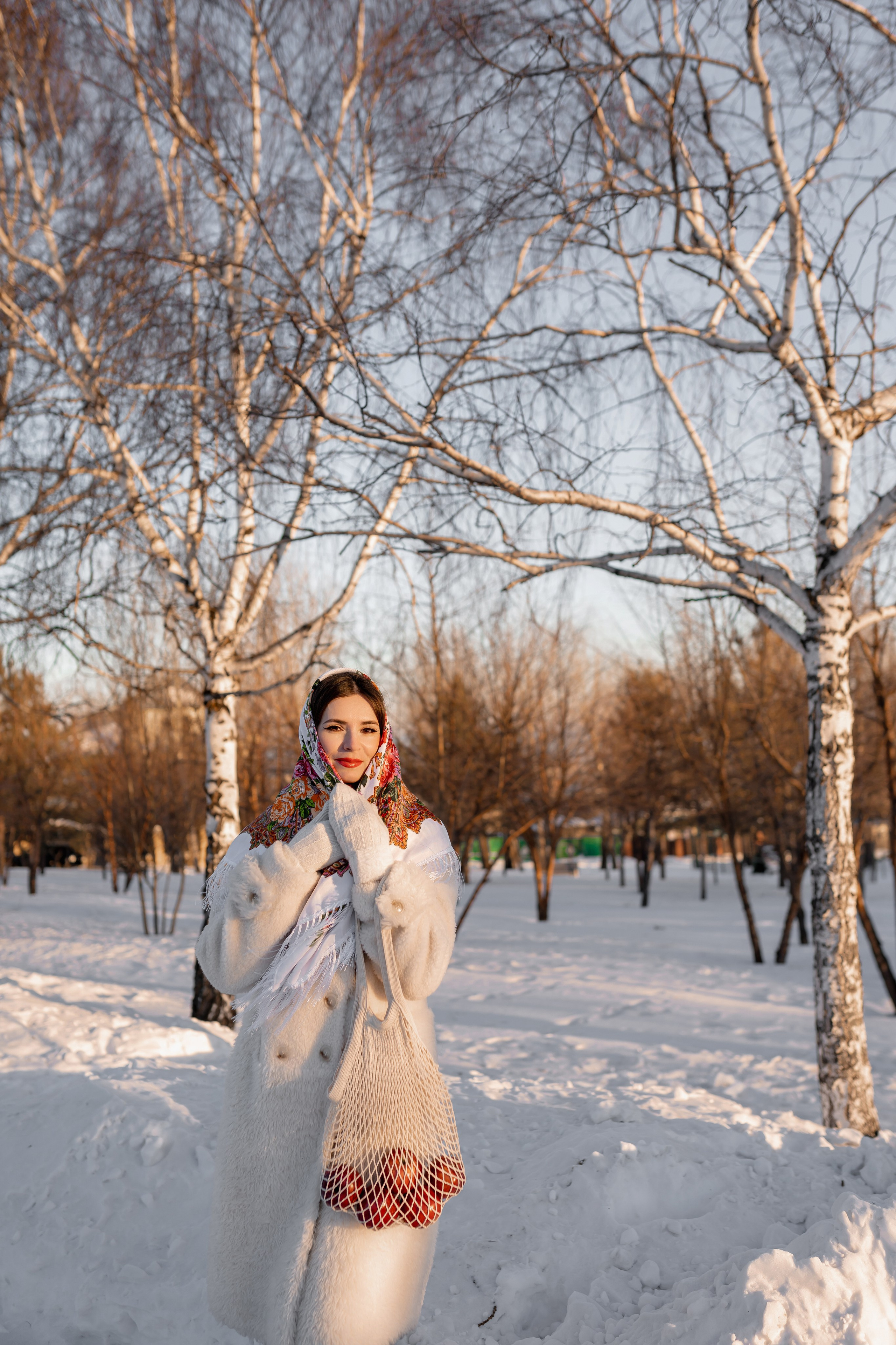 Зимняя фотосессия в русском стиле. Фотограф Ким Наталья в Красноярске