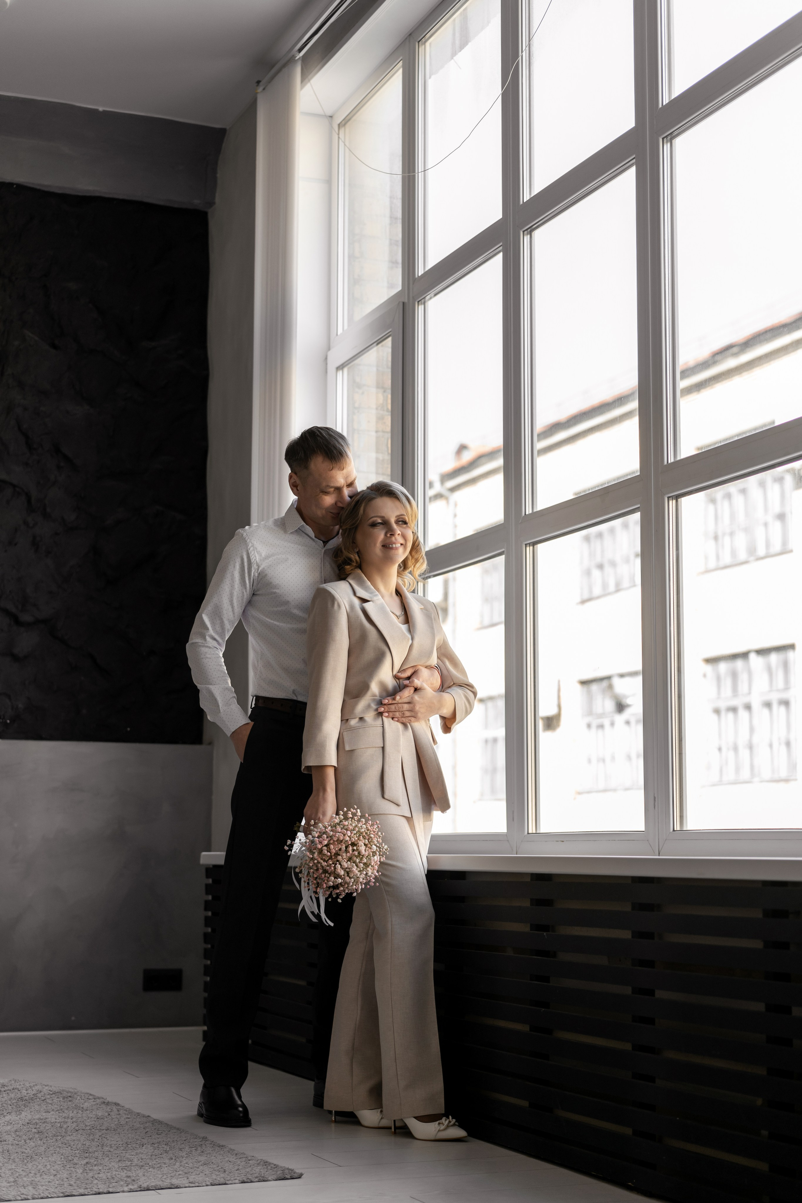 Стильная пара в фотостудии. Семейный и детский фотограф во Владивостоке Мария Гой