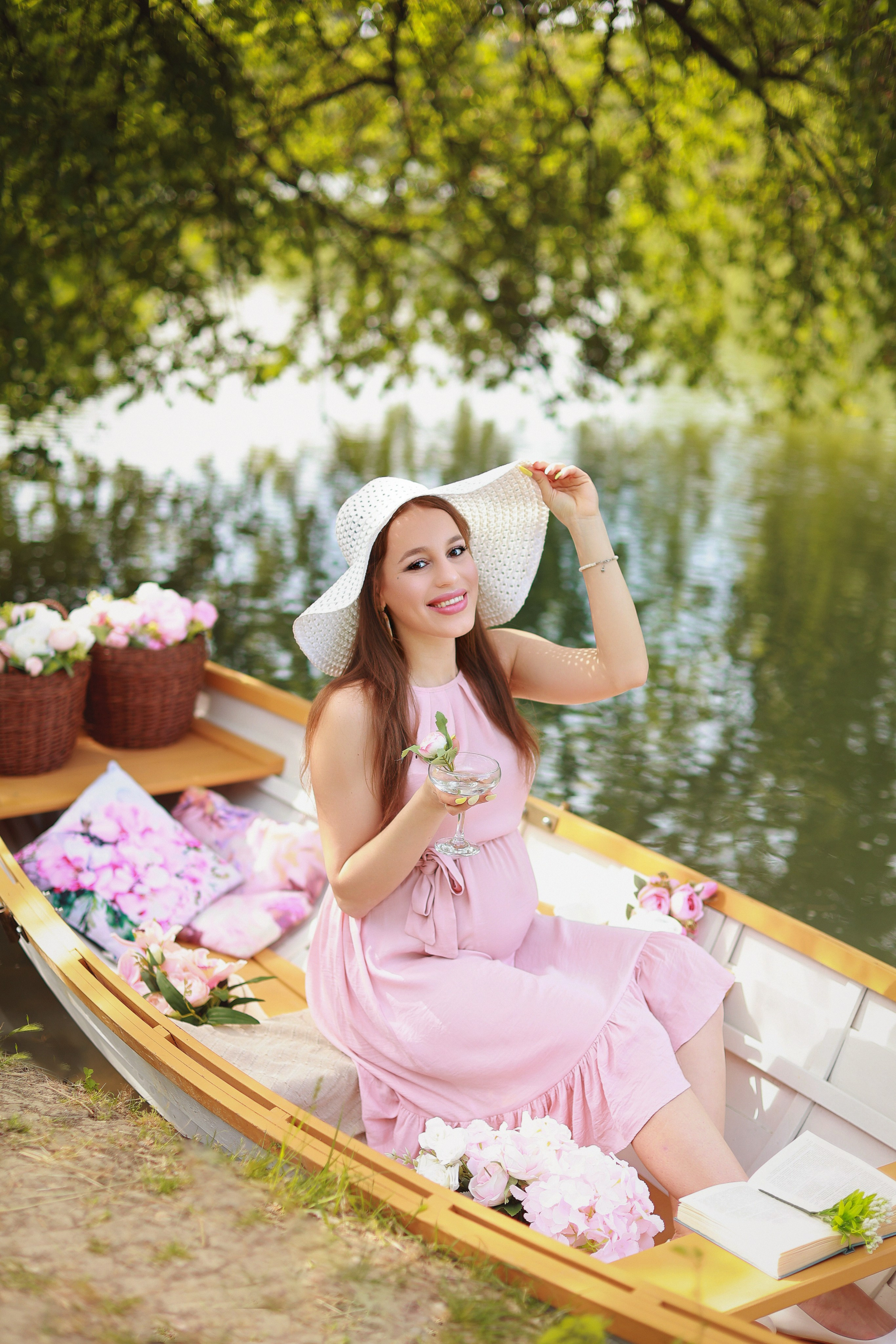 Цветочная лодочка. Детский семейный фотограф Краснодар