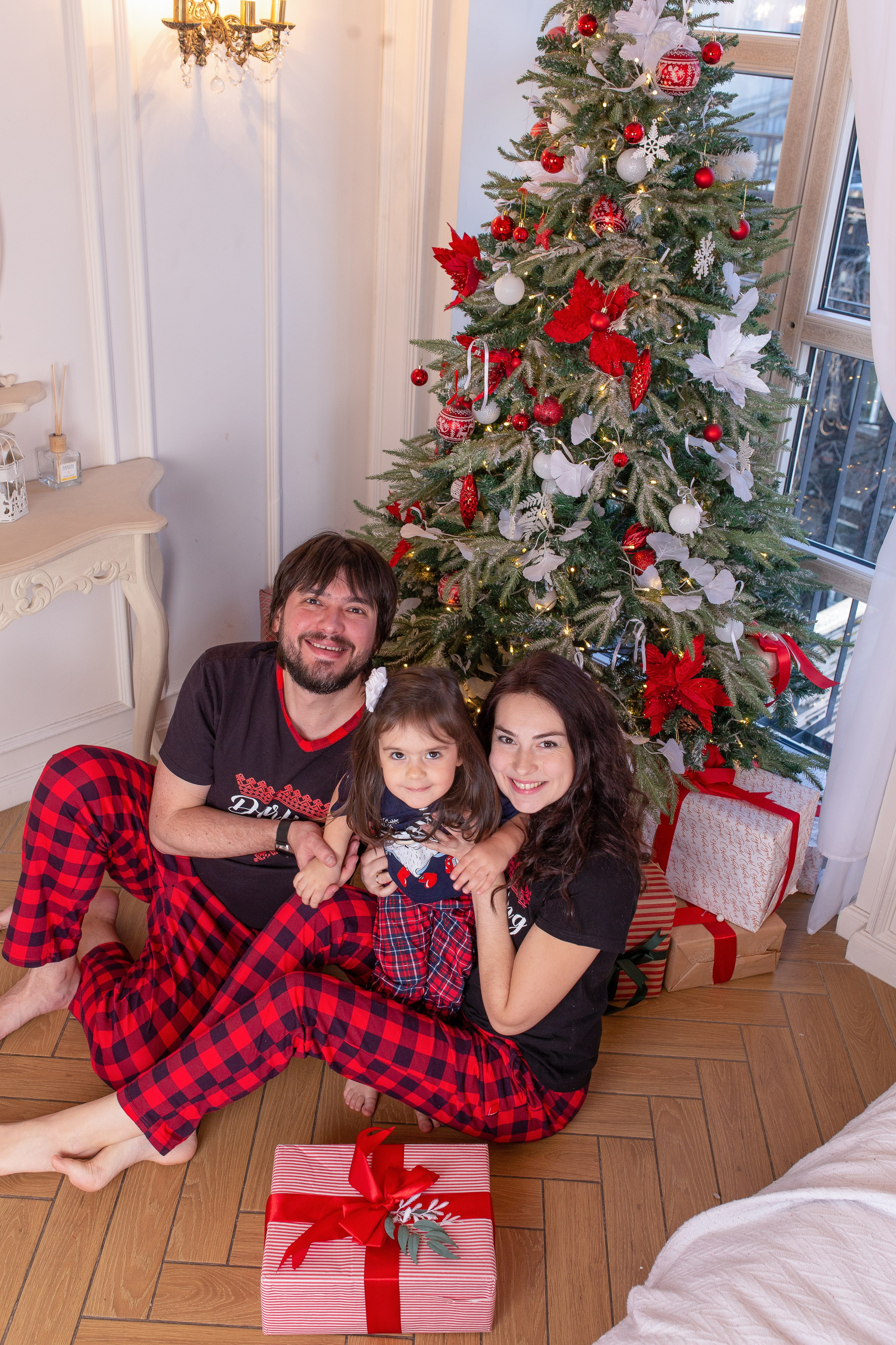 Новый год 2024. Фотосессия беременности, семейный фотограф в Санкт-Петербурге