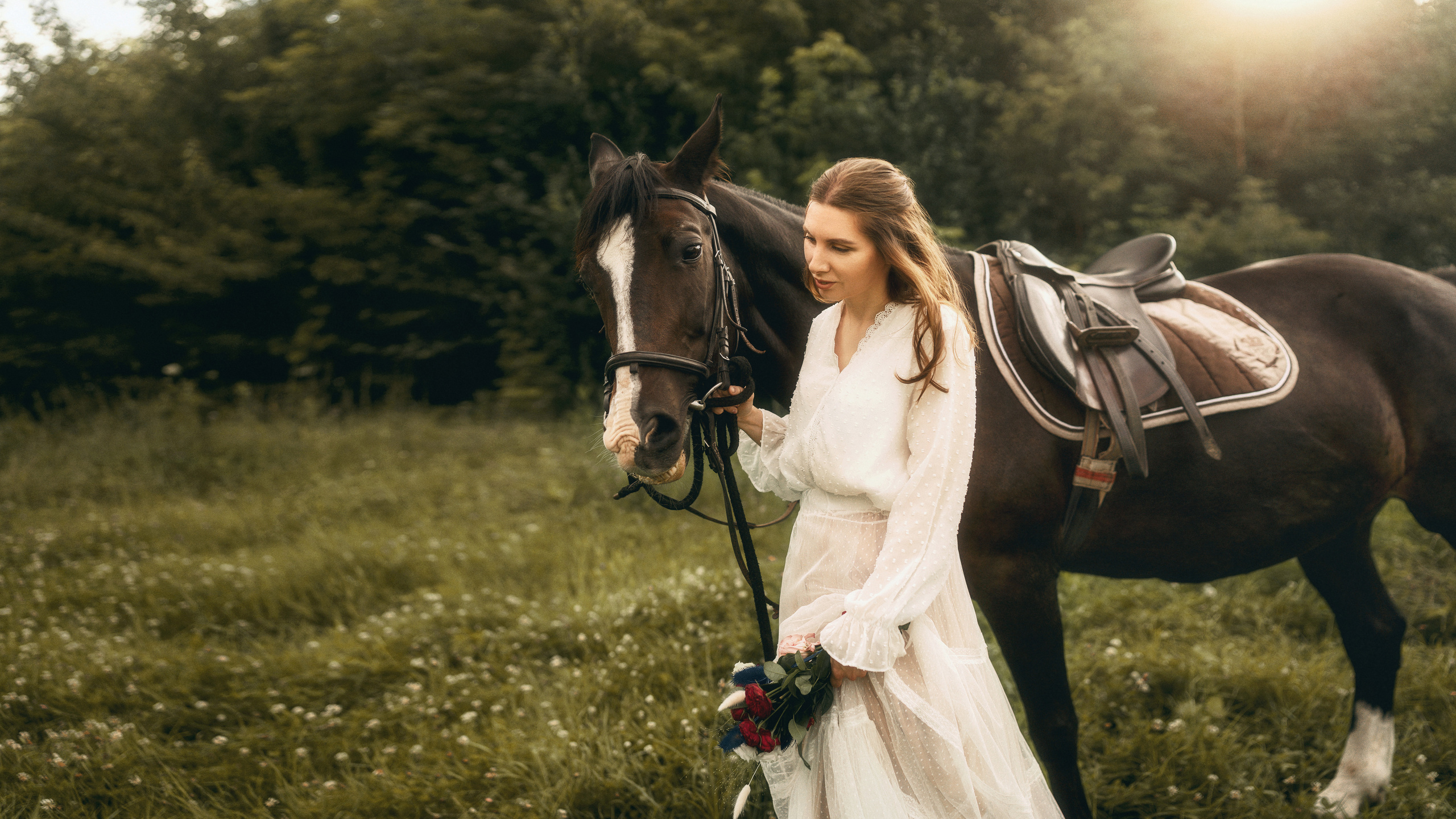 Конная свадебная фотосессия в Воронеже. Свадебный и репортажный фотограф в Воронеже Роман Янко
