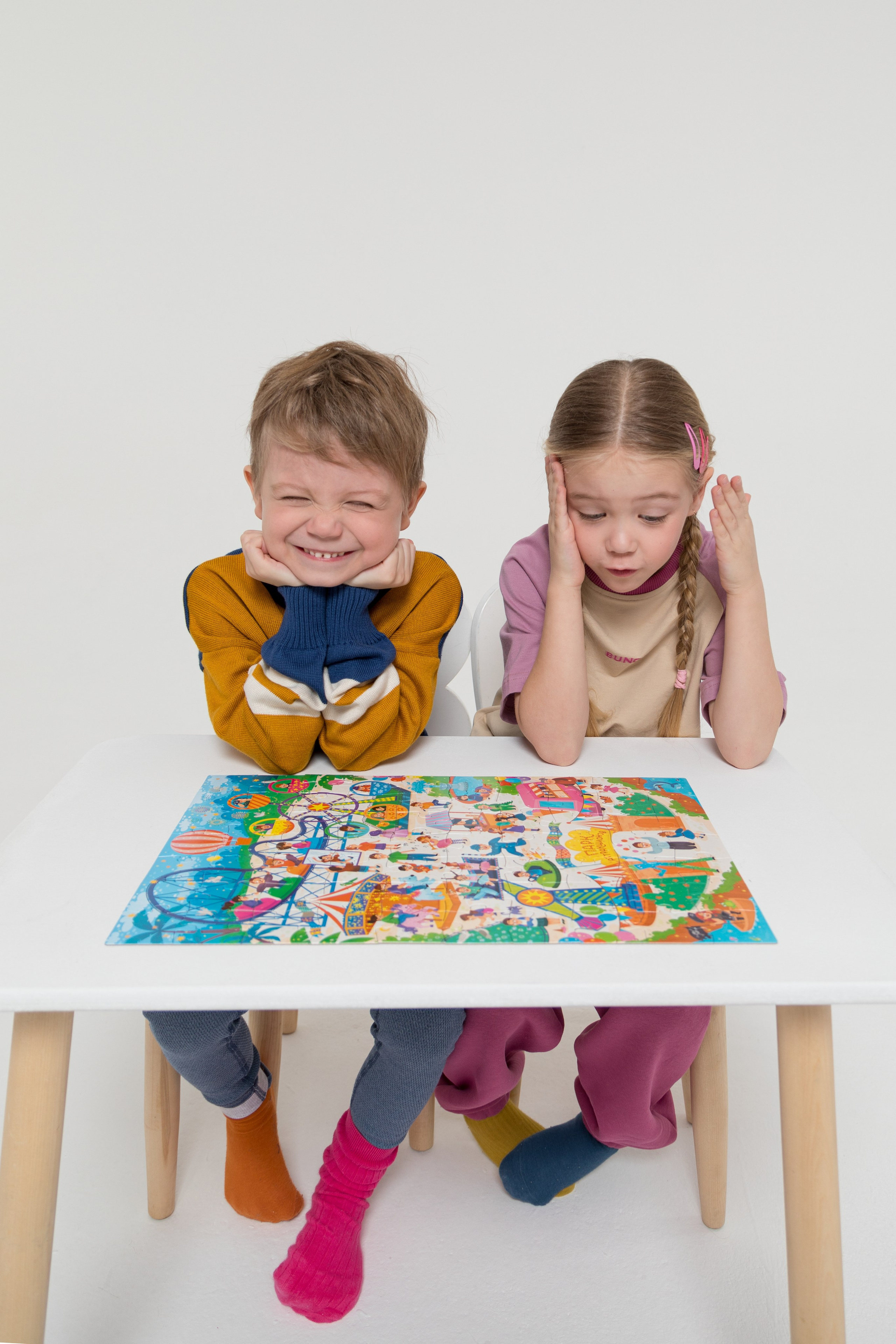 Имиджевая и каталожная съёмка для бренда детских пазлов. Детский и контент фотограф Надя Волкова Санкт-Петербург