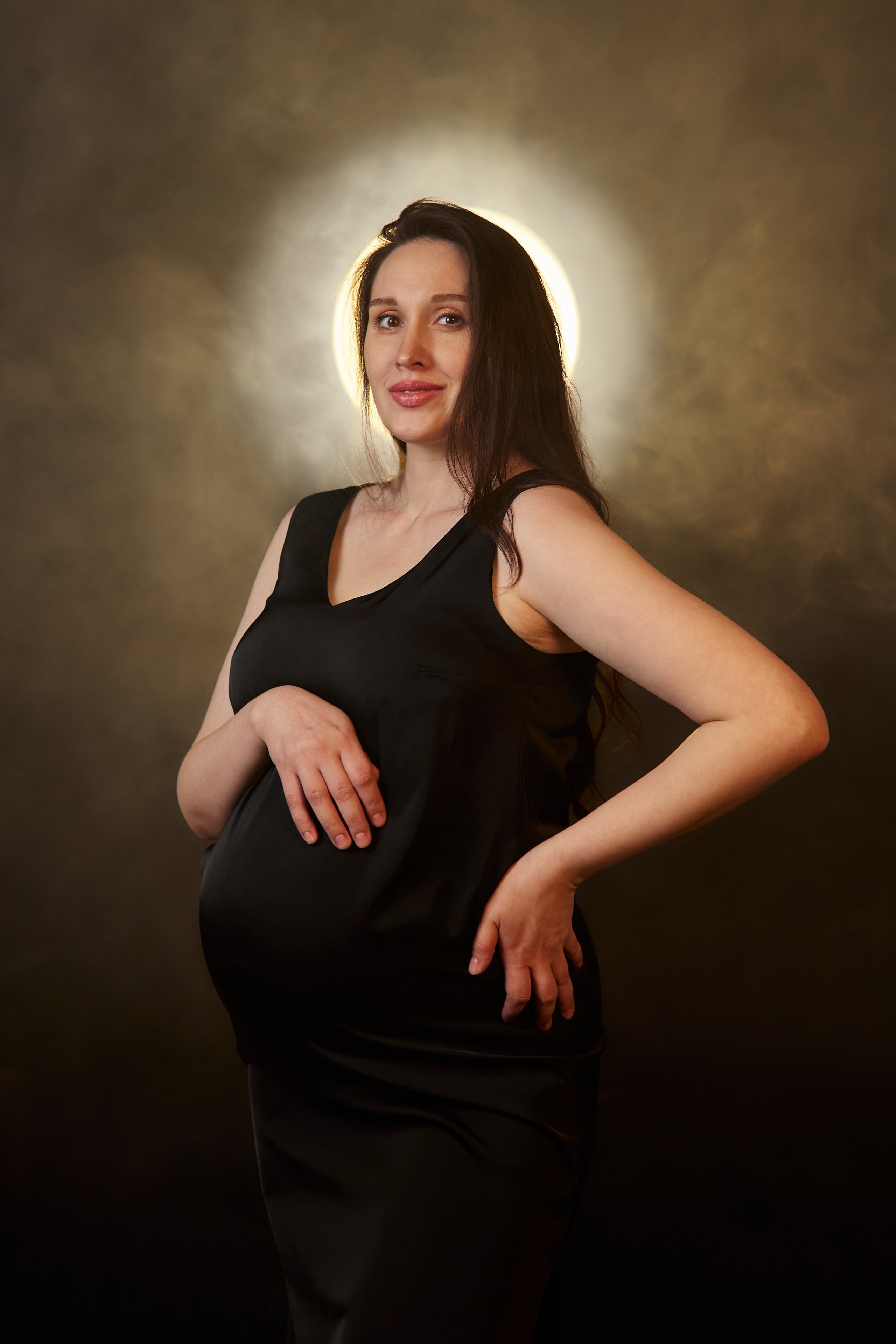 Первые кадры в день съёмки беременной Насти