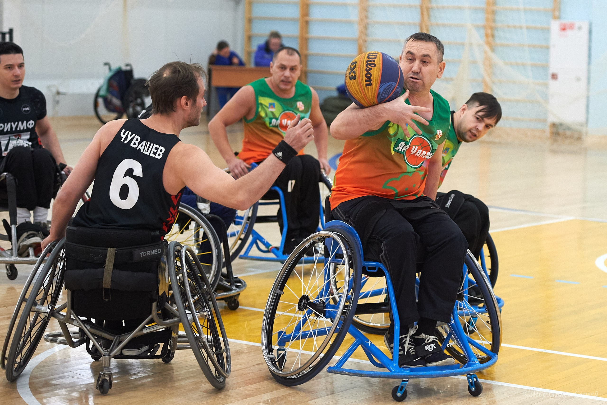 X традиционный Рождественский турнир по баскетболу на колясках. Ижевск. Спортивный репортажный фотограф в Ижевске Сергей Мерзляков