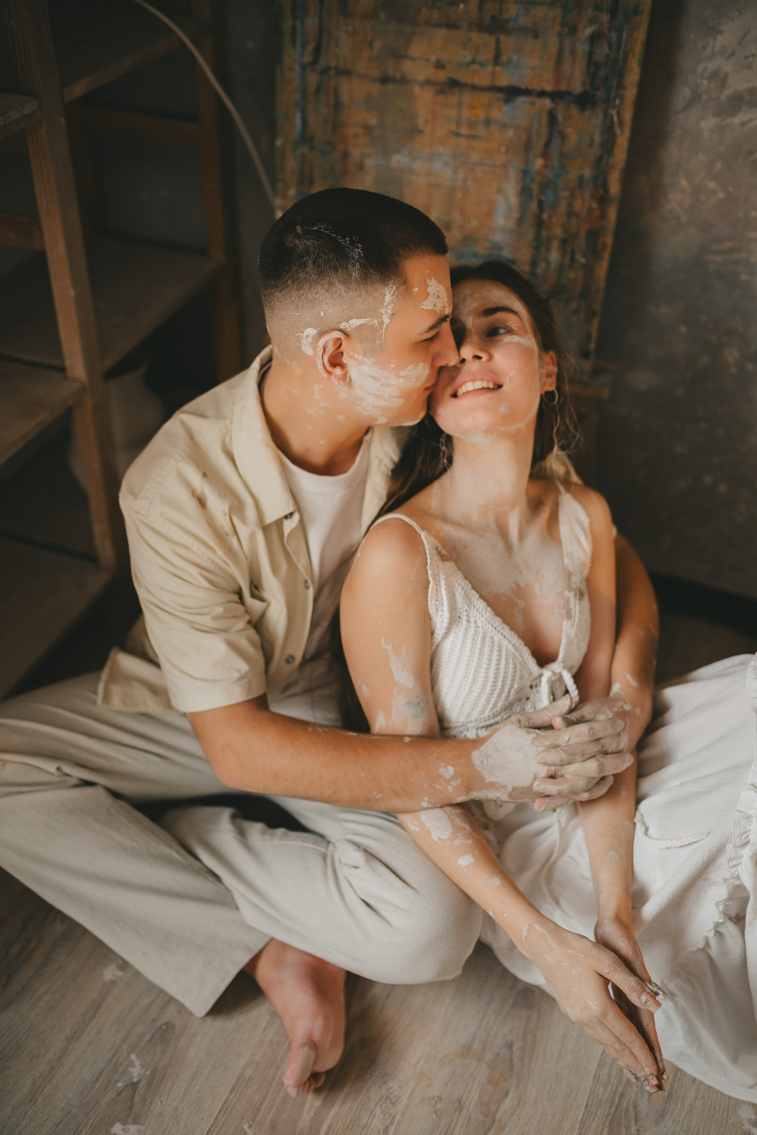 Дима и Даша в гончарной мастерской. Семейный lifestyle фотограф в Санкт-Петербурге Людмила Пахомова