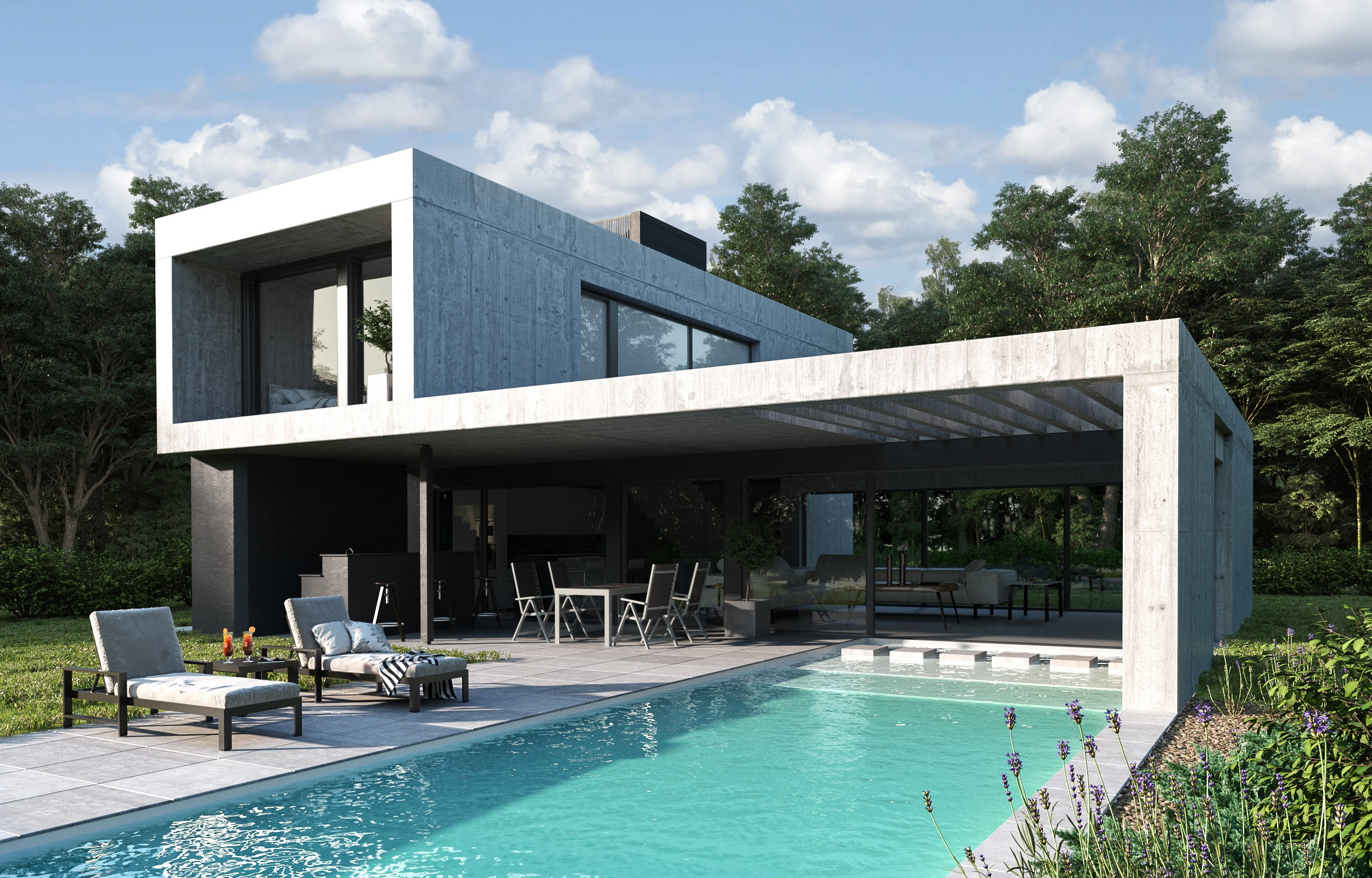 Экстерьерная визуализация. Студия 3D визуализации