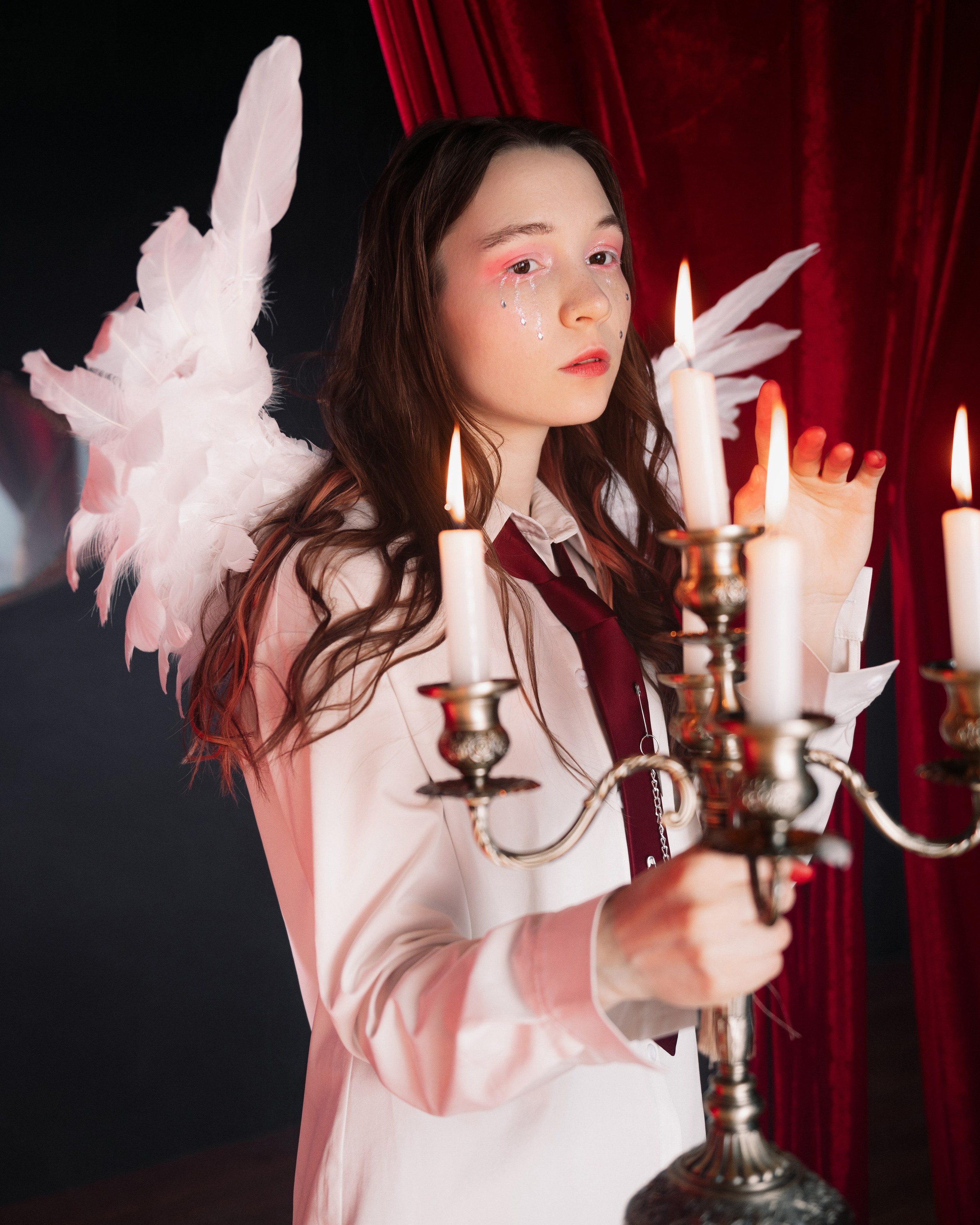 Фотосессия ангел с крыльями в фотостудии LEPOTA в г. Кемерово