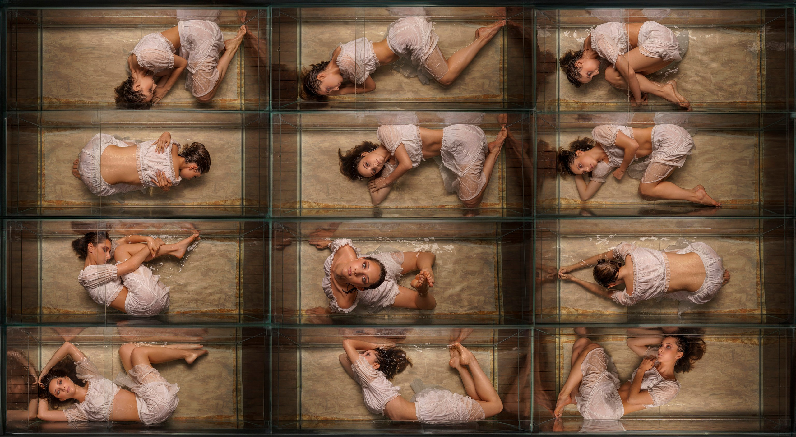 Юля в аквариуме. Фотограф Сергей Танков