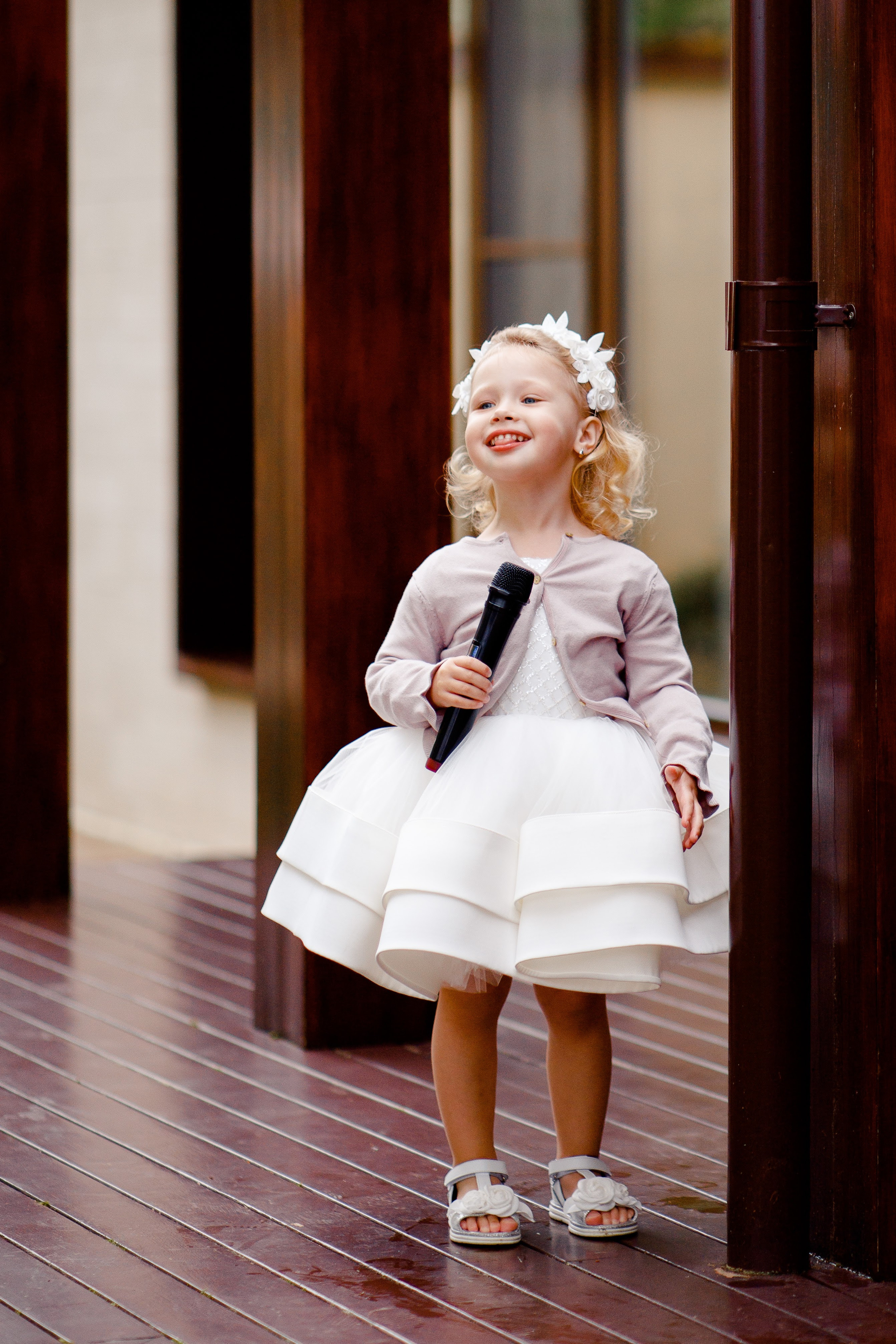 День рождения Устиньи (3 года). Вова Петров