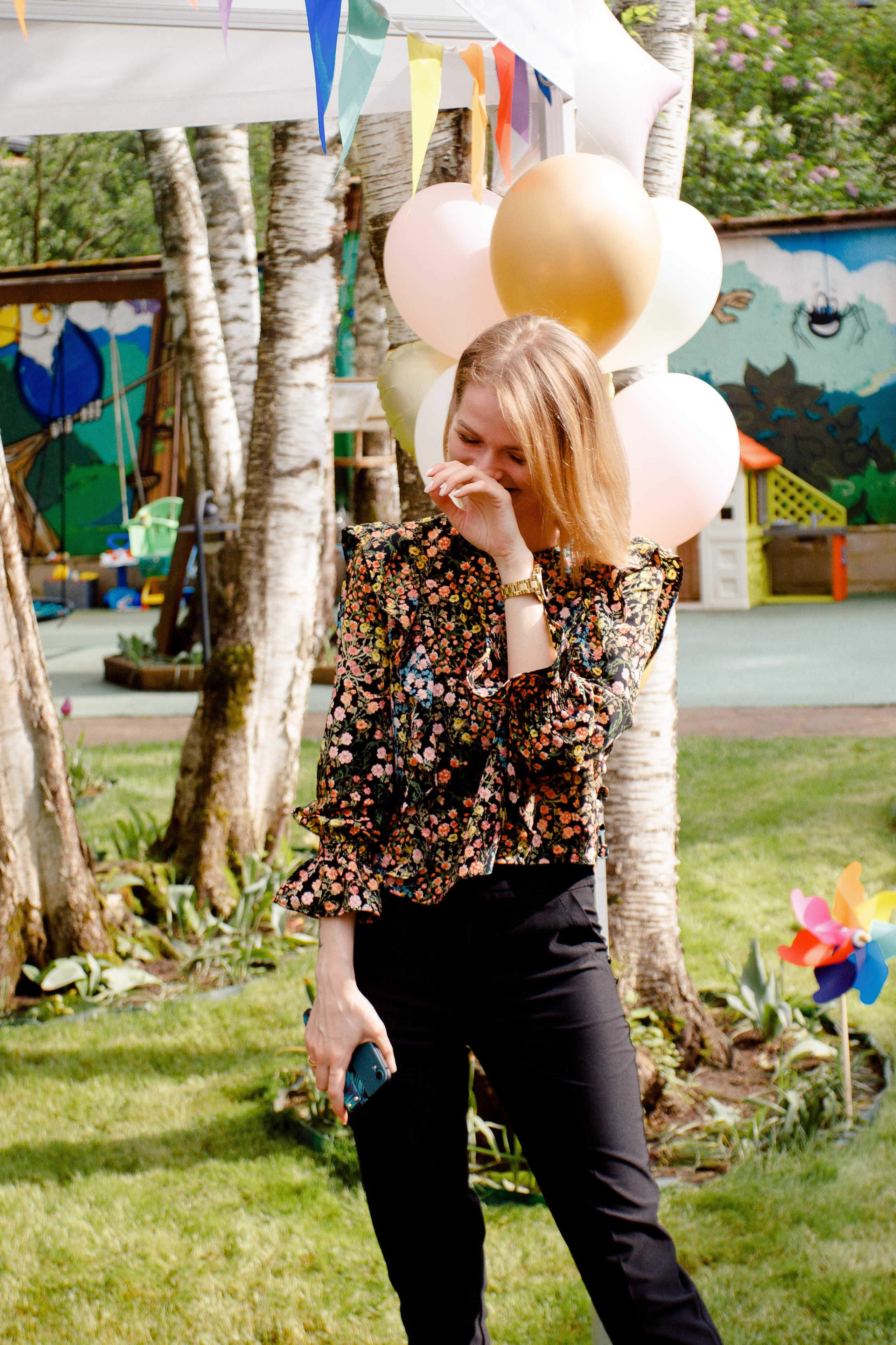 День рождения Устиньи (3 года). Вова Петров