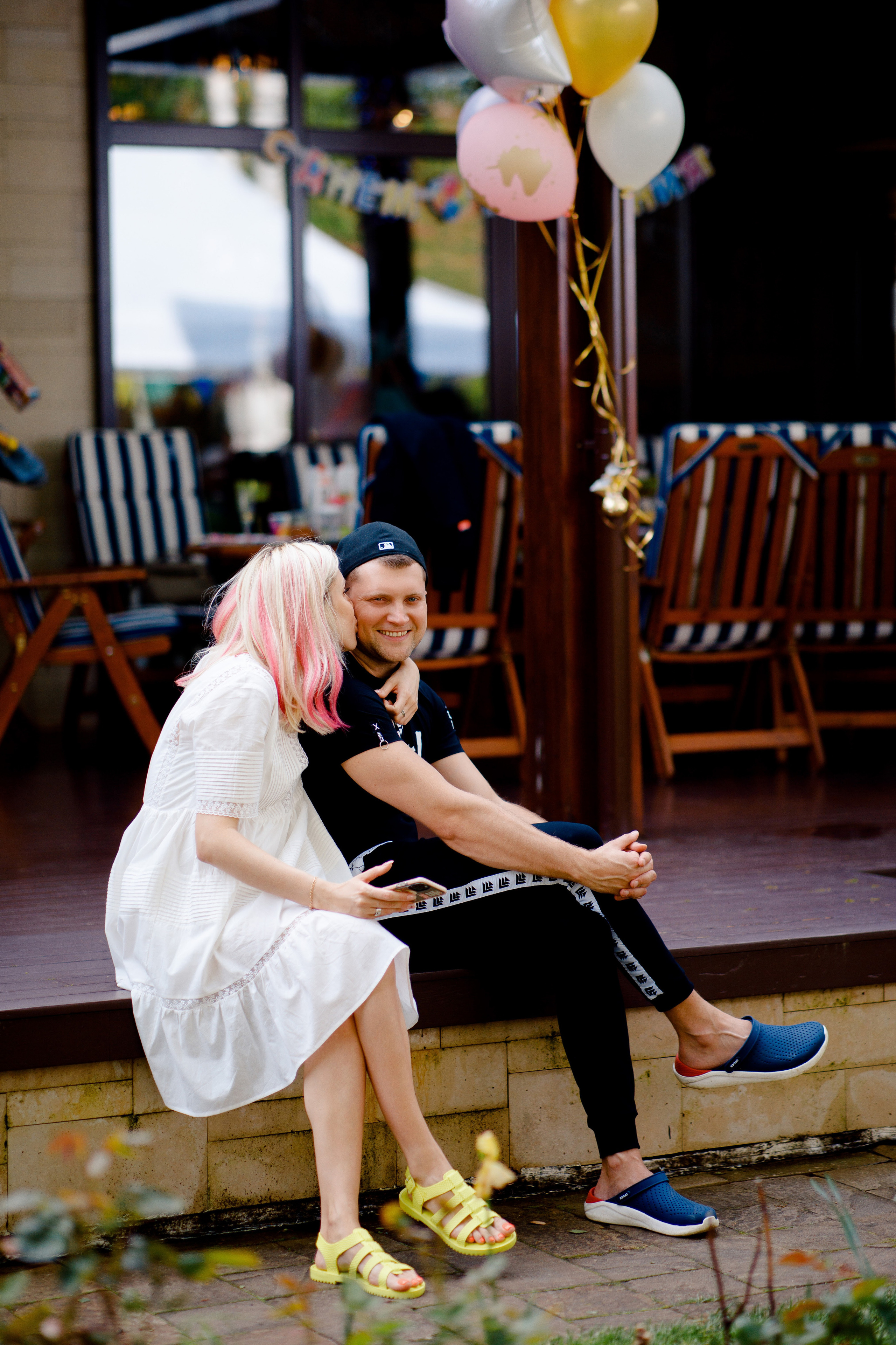 День рождения Устиньи (3 года). Вова Петров