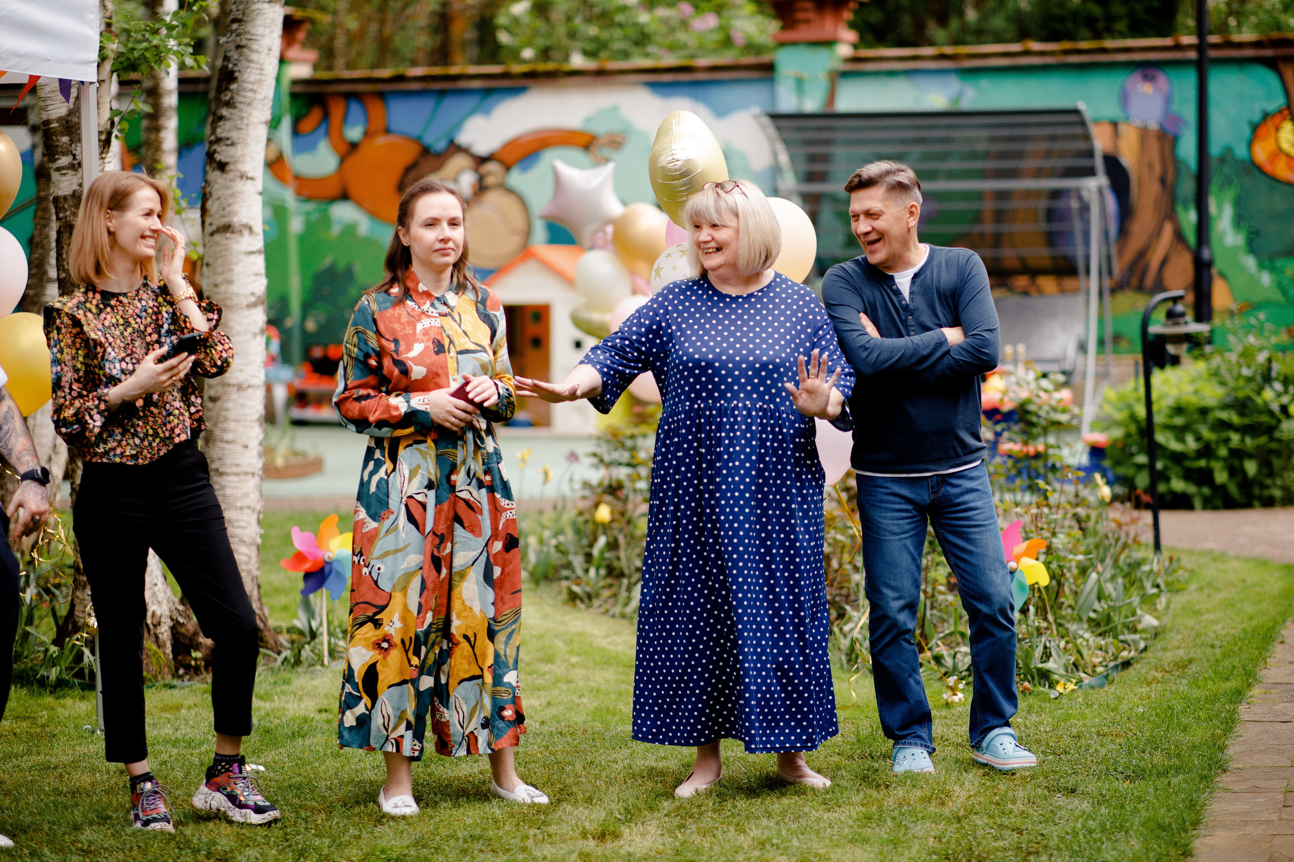 День рождения Устиньи (3 года). Вова Петров