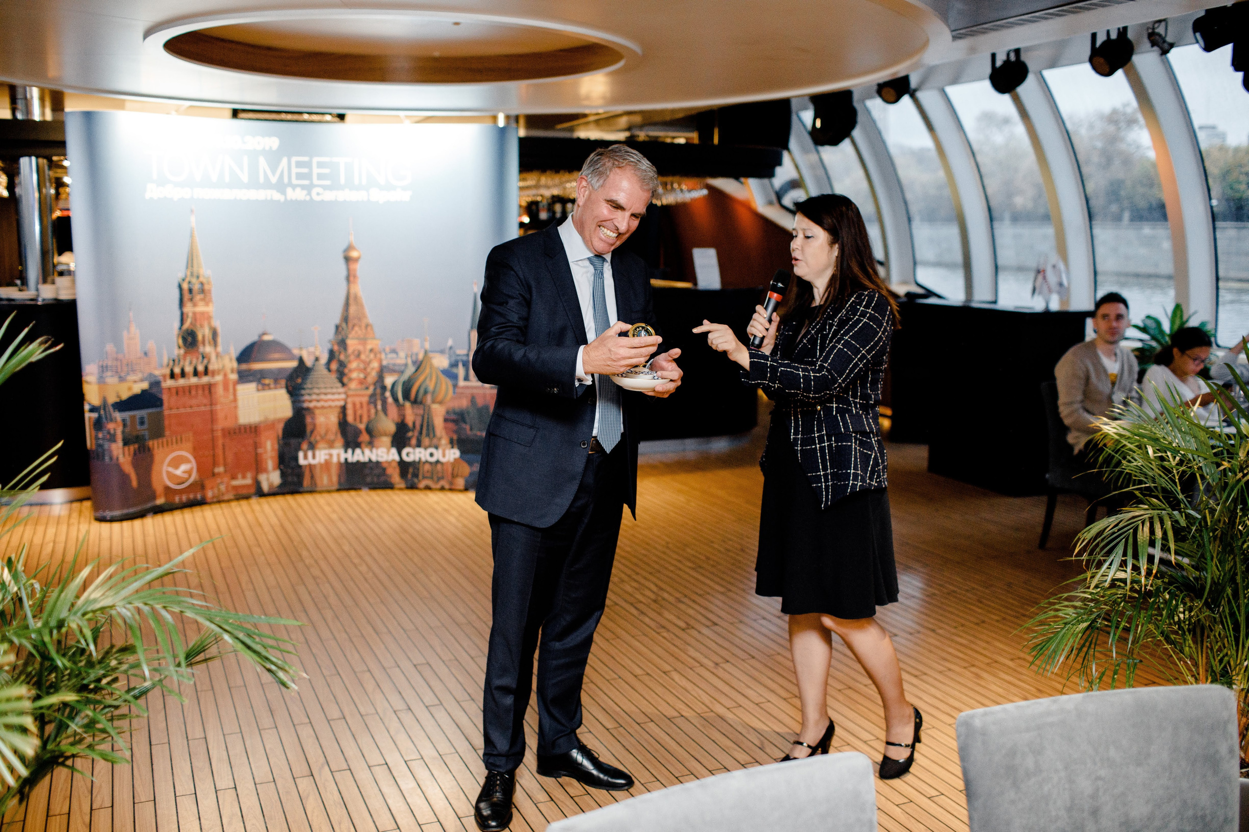 Корпоратив Lufthansa. Вова Петров