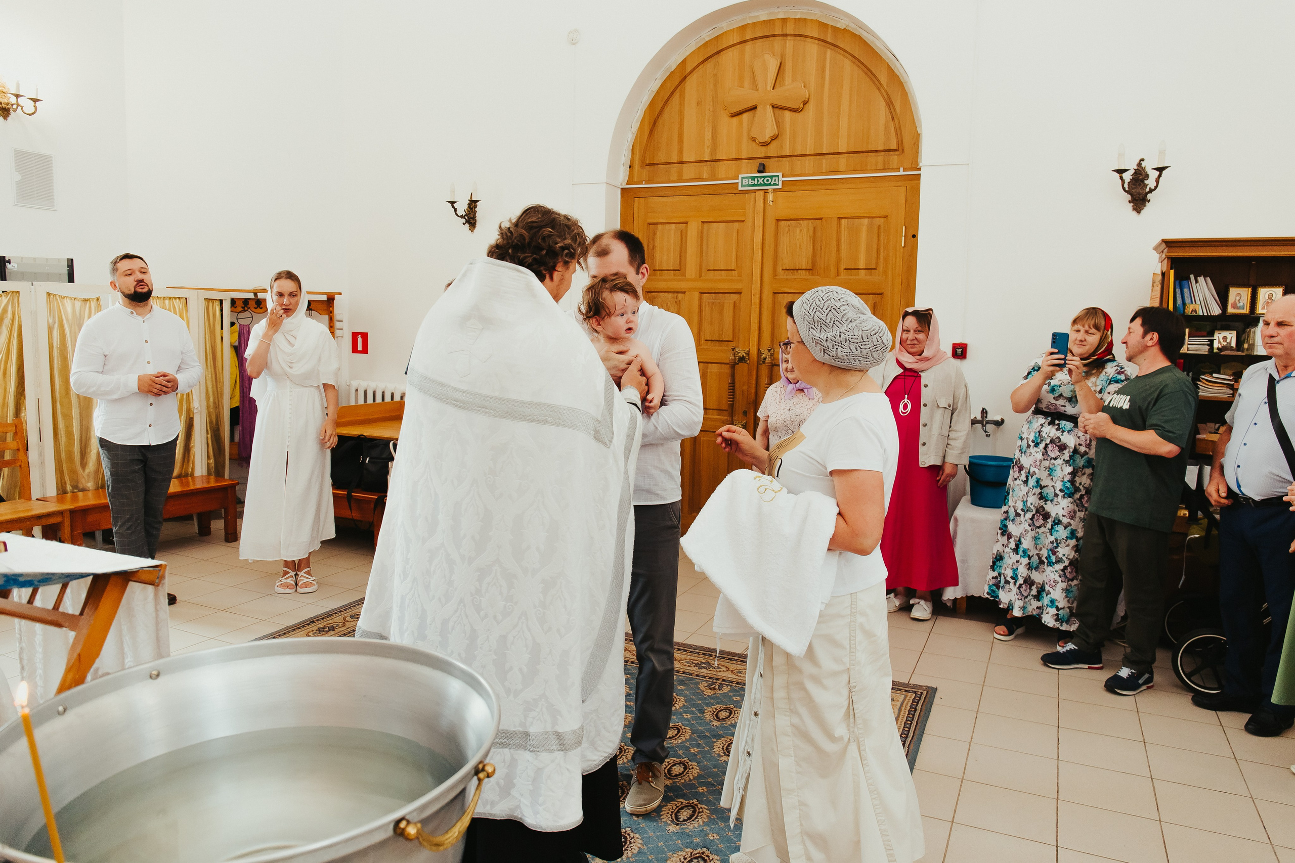 Фотосъемка Крещения ребенка. Фотограф новорожденных и детский в Сергиевом Посаде Кругликова Юлия