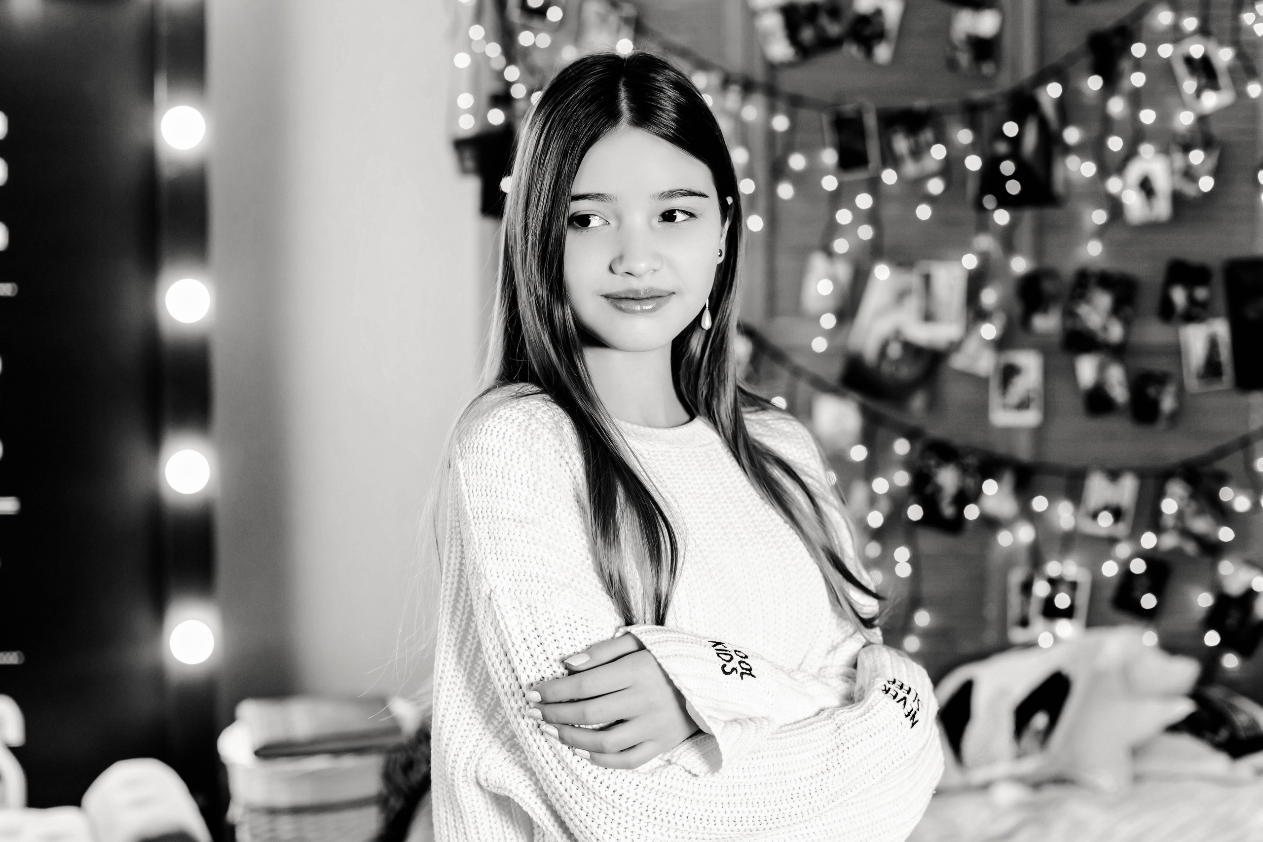 Милена (новогодняя фотосессия в студии). Семейный и свадебный фотограф в Воронеже Майя Добровольская