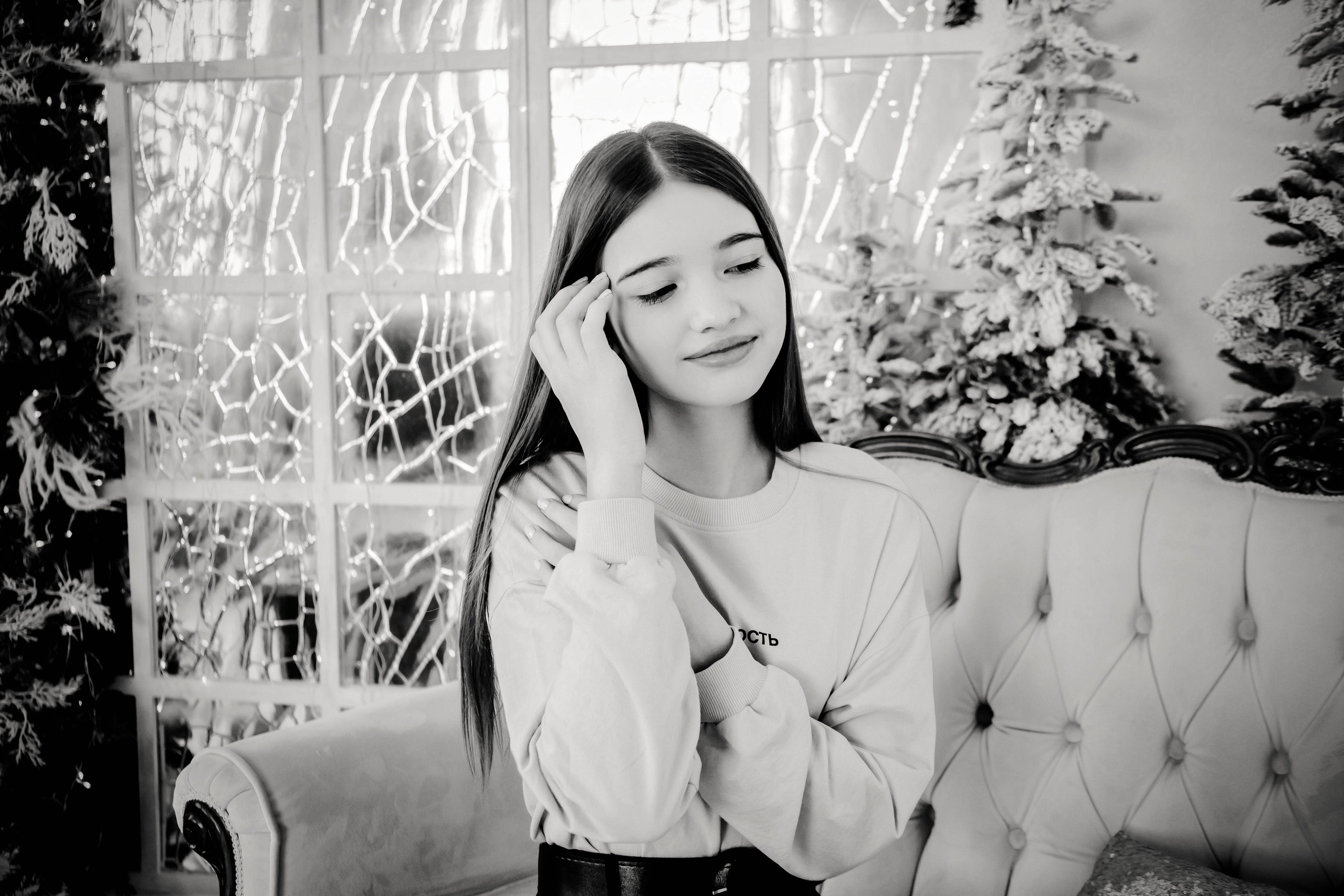 Милена (новогодняя фотосессия в студии). Семейный и свадебный фотограф в Воронеже Майя Добровольская