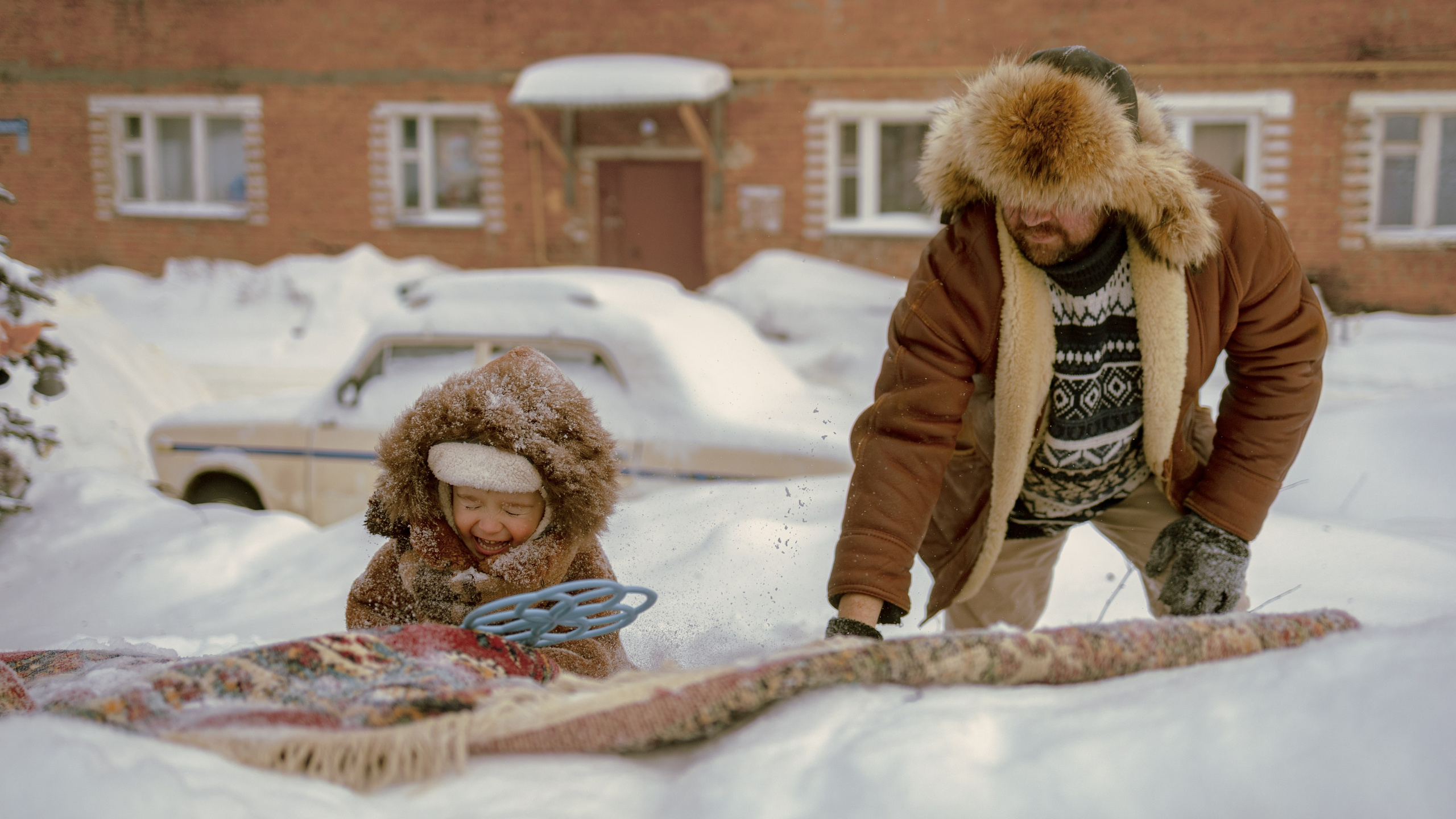 В снежном море на ковре‑корабле. Семейный и детский фотограф Рядчикова Екатерина Москва