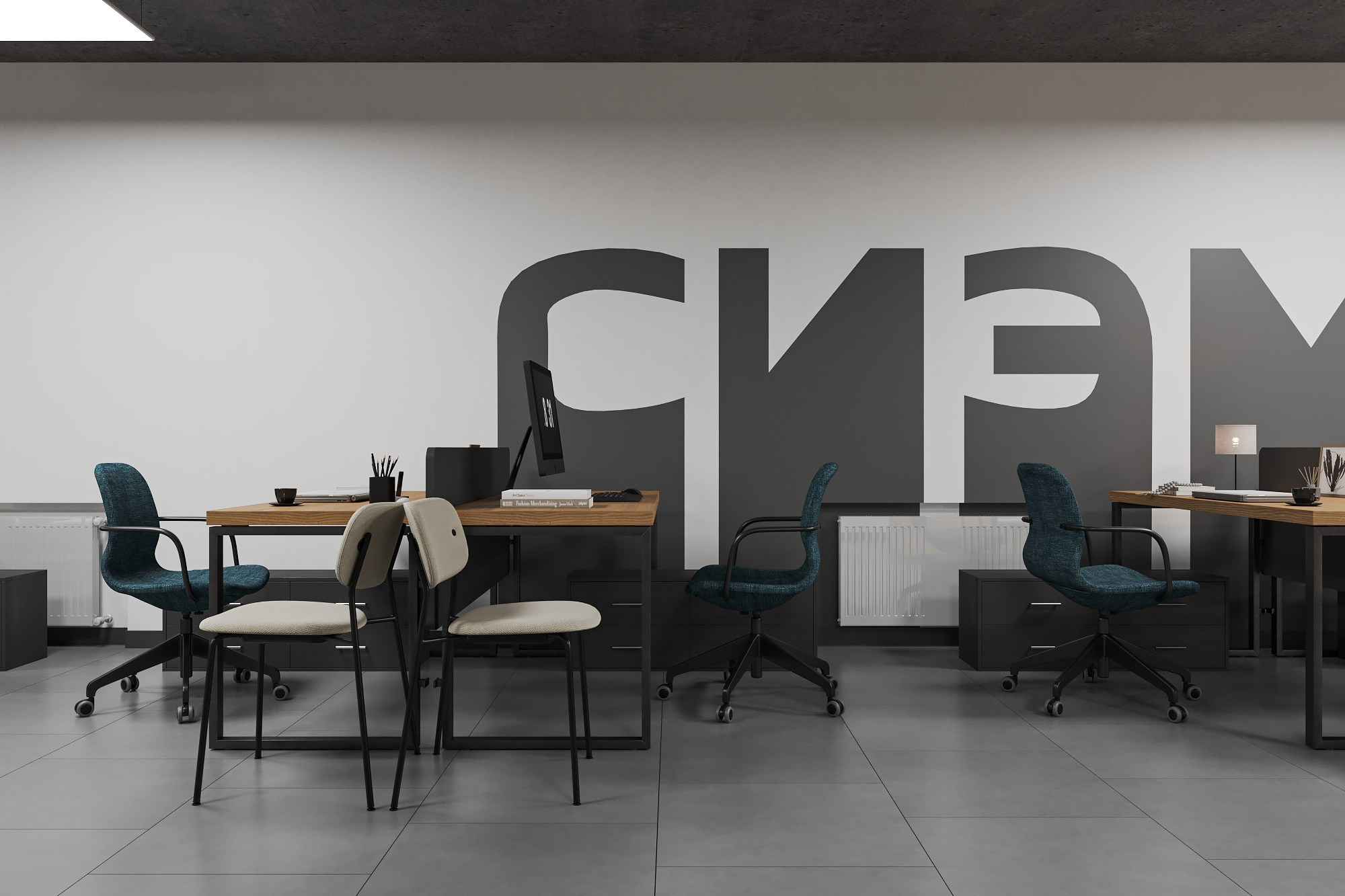 Офисы рекламного агенства «СиЭмБи, 150 м². Студия дизайна