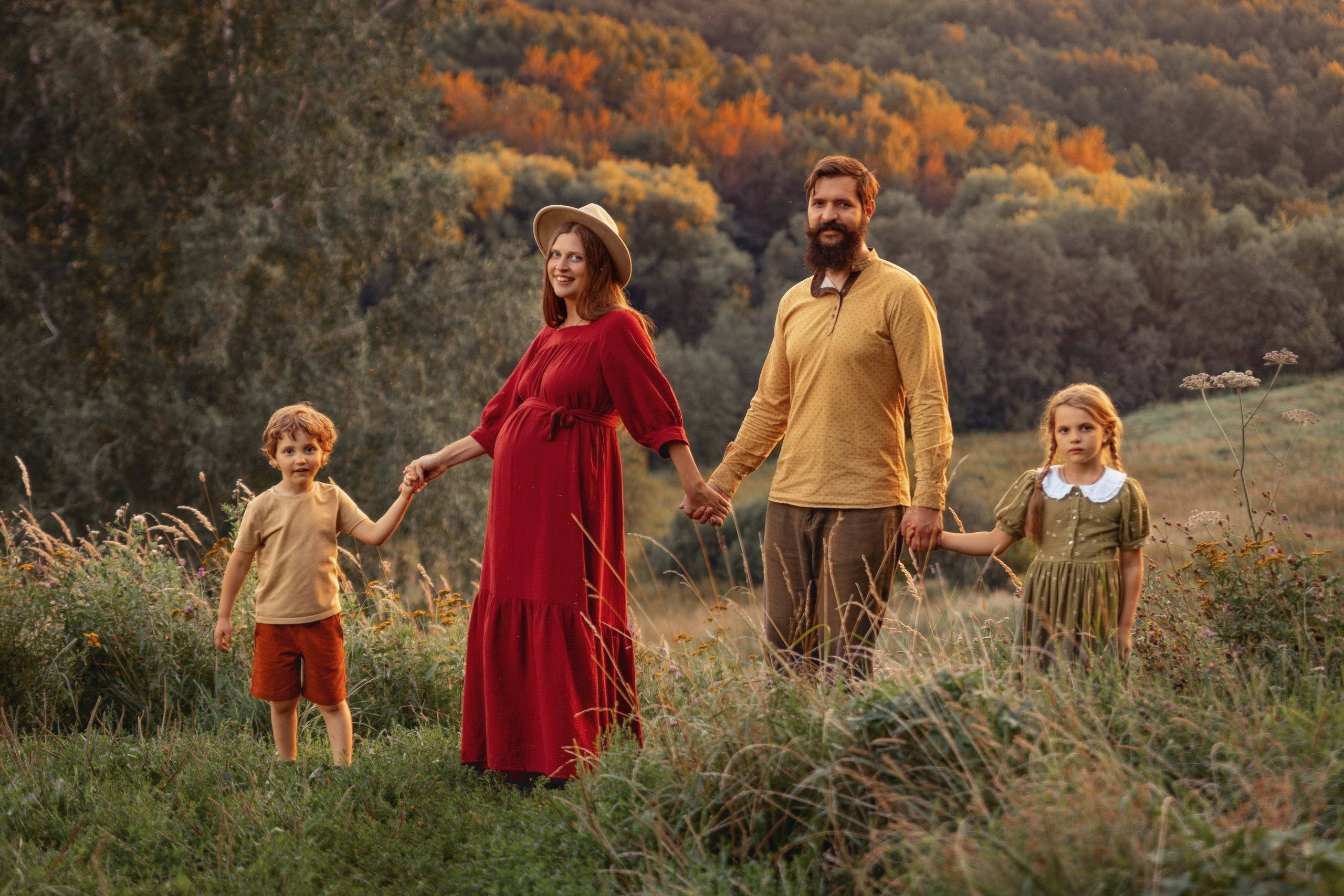 Семейная съемка в парке. Семейный фотограф в Москве Трубинова Екатерина