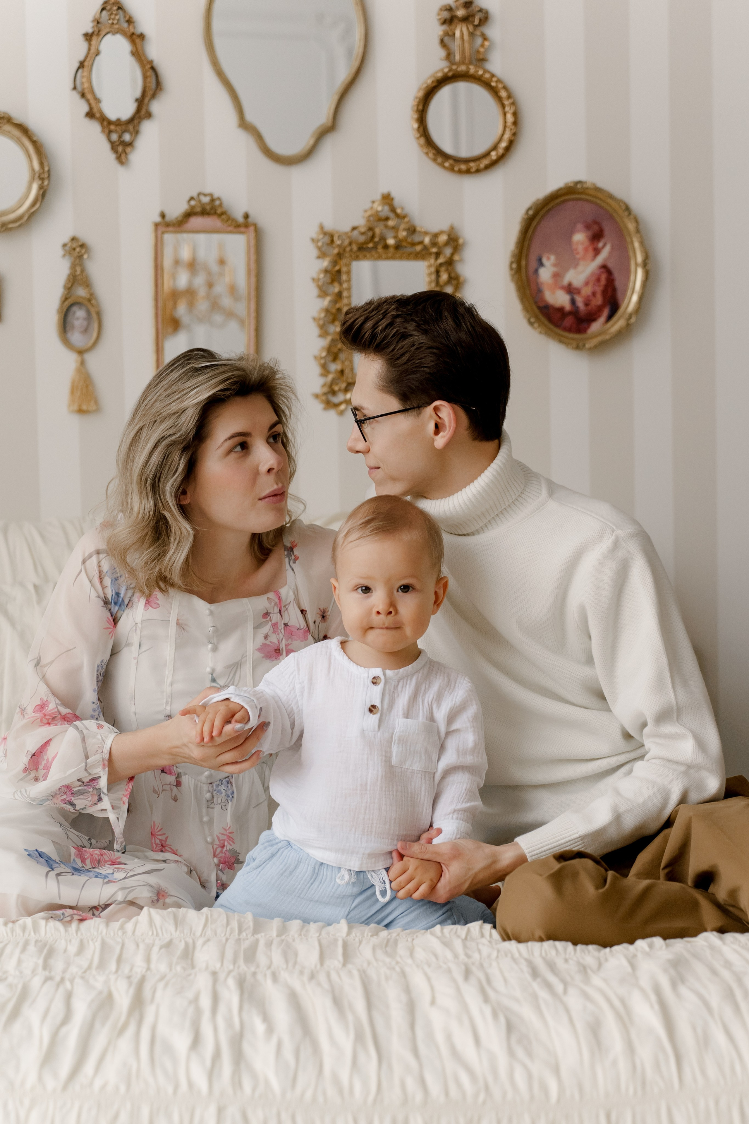 Новогодняя съемка, для семьи Пахомовых, в Астрахани, фотостудия Линза, фотограф Александр Сысоев