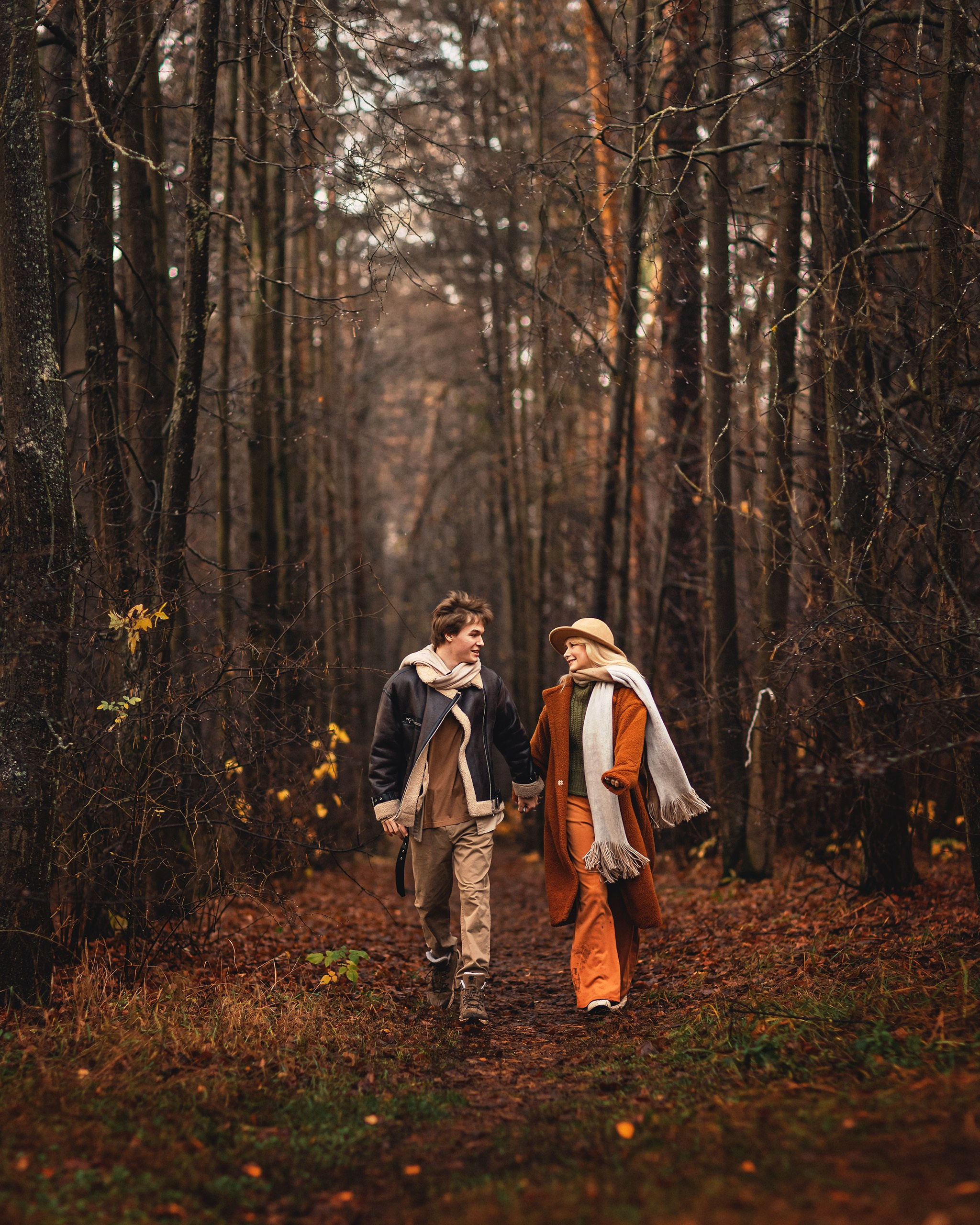 Осенняя лавстори. Детский и семейный фотограф Елена Михайлова в Москве