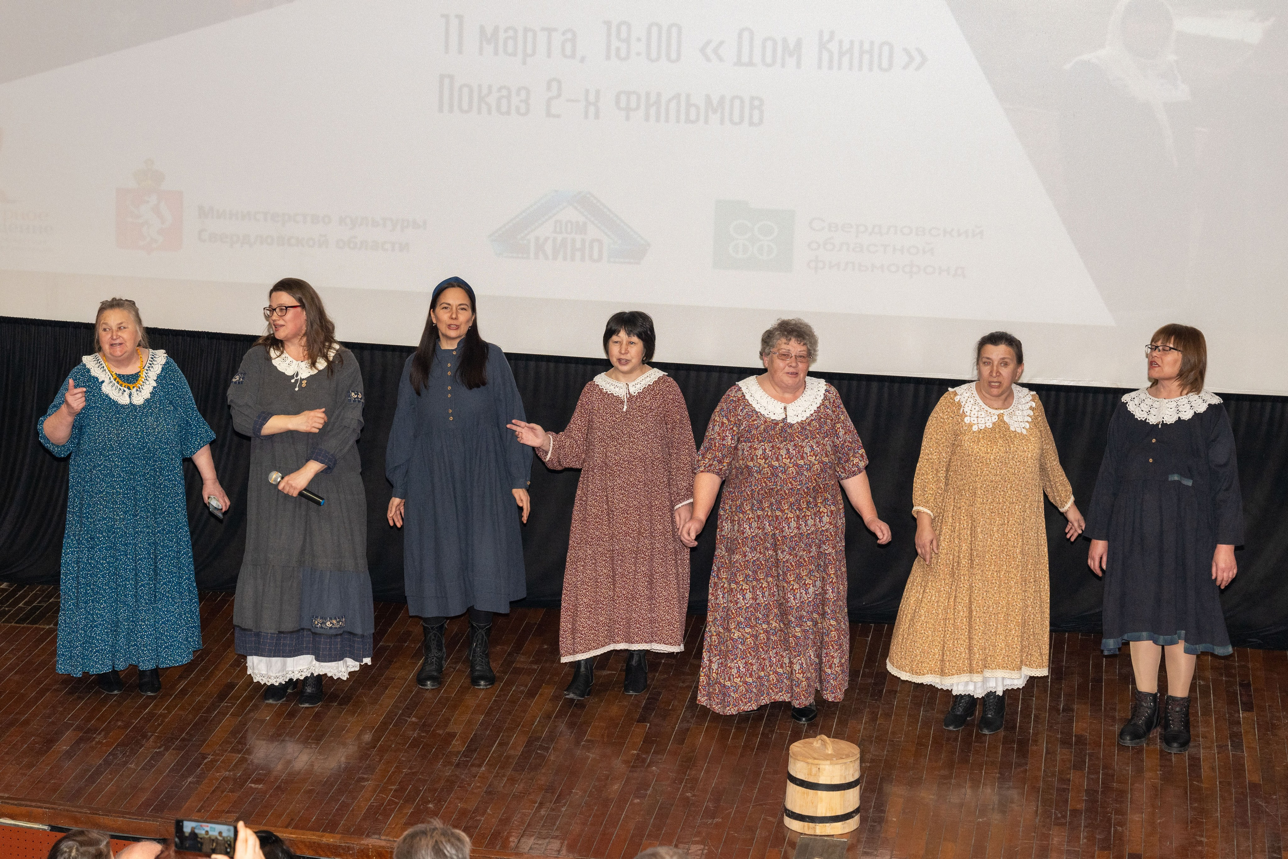 Съёмка в Доме кино