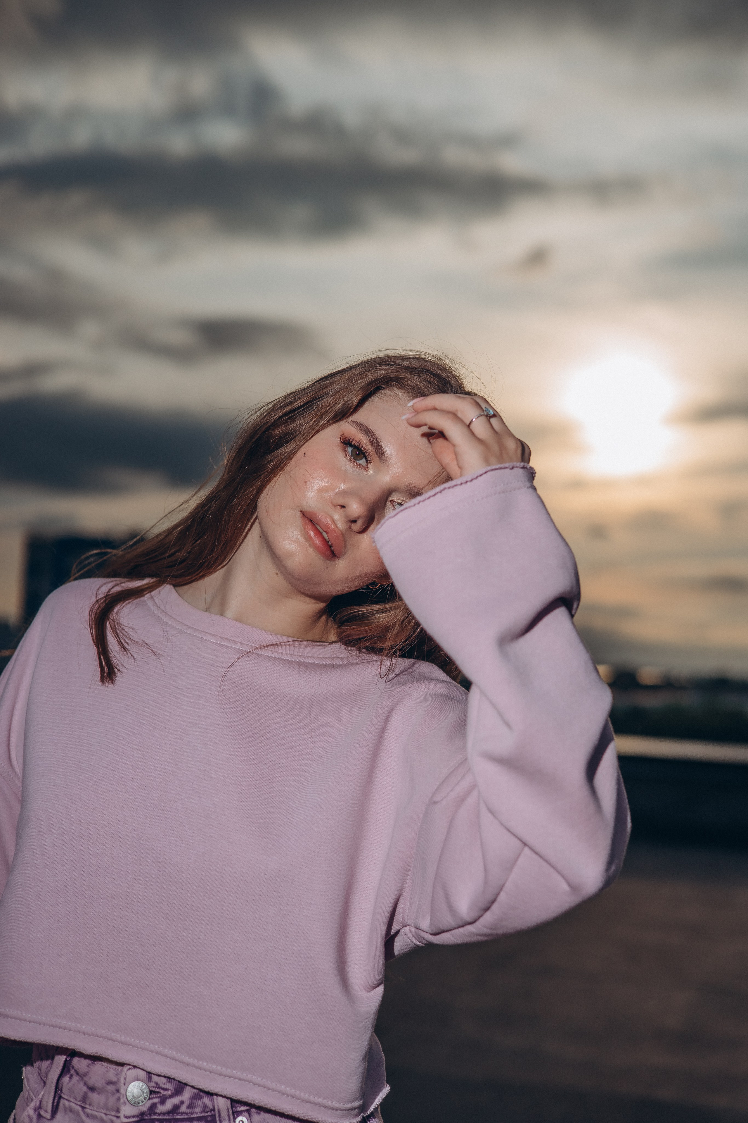 Закат на крыше — цветочная фотосессия. Семейный, детский, женский фотограф в Новосибирске Оля Борисова