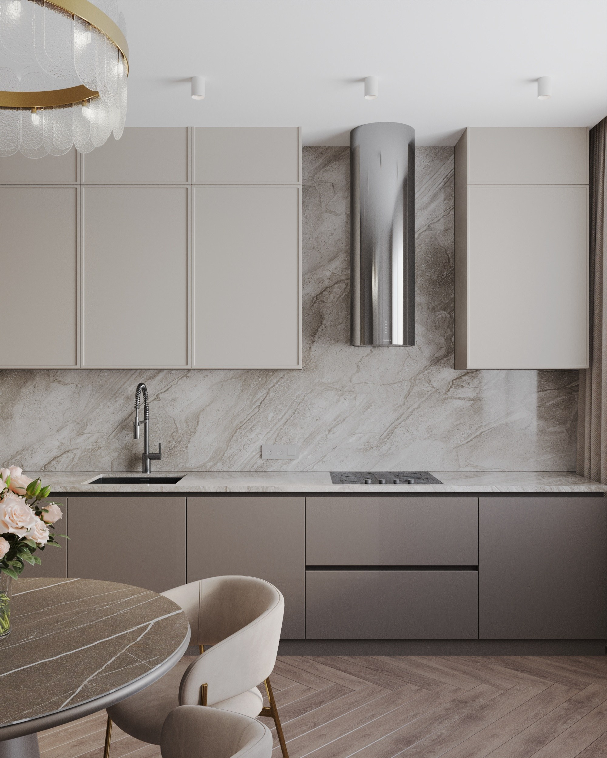 Дизайн-проект ЖК Любимово 7. Дизайн интерьеров, 3D визуализации