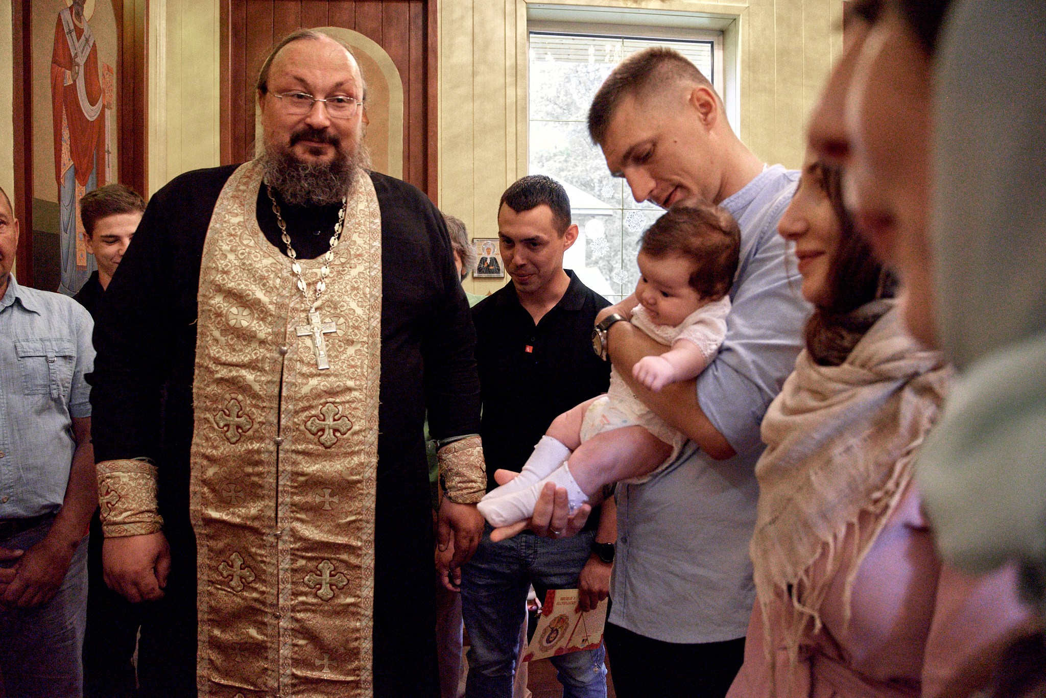 Фотосессия крещение Варвары