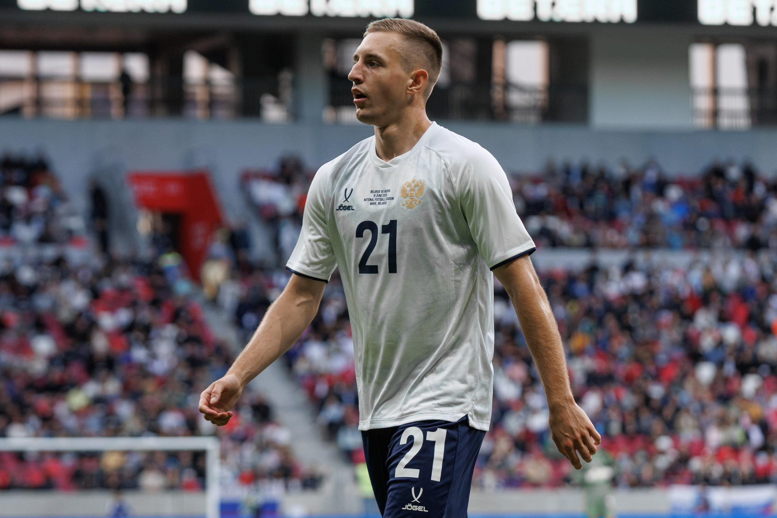 Товарищеский матч Россия — Беларусь. Спортивный фотограф Вадим Добедченков