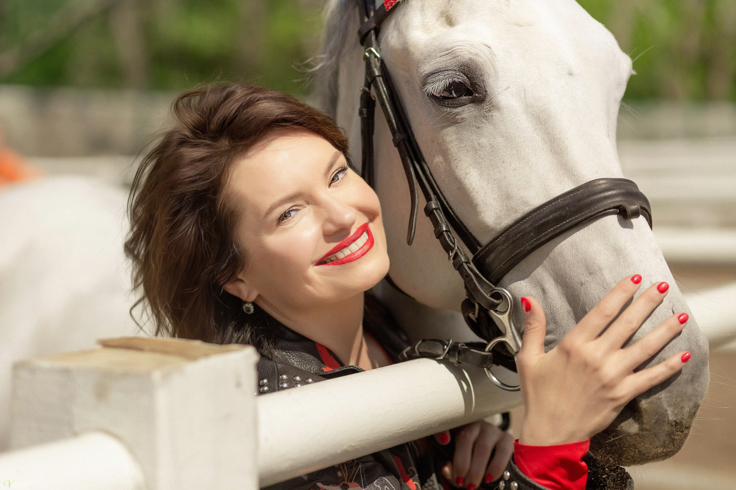 Галина и ее лошадь Сказка. Фотограф женский и мужской портрет Санкт-Петербург