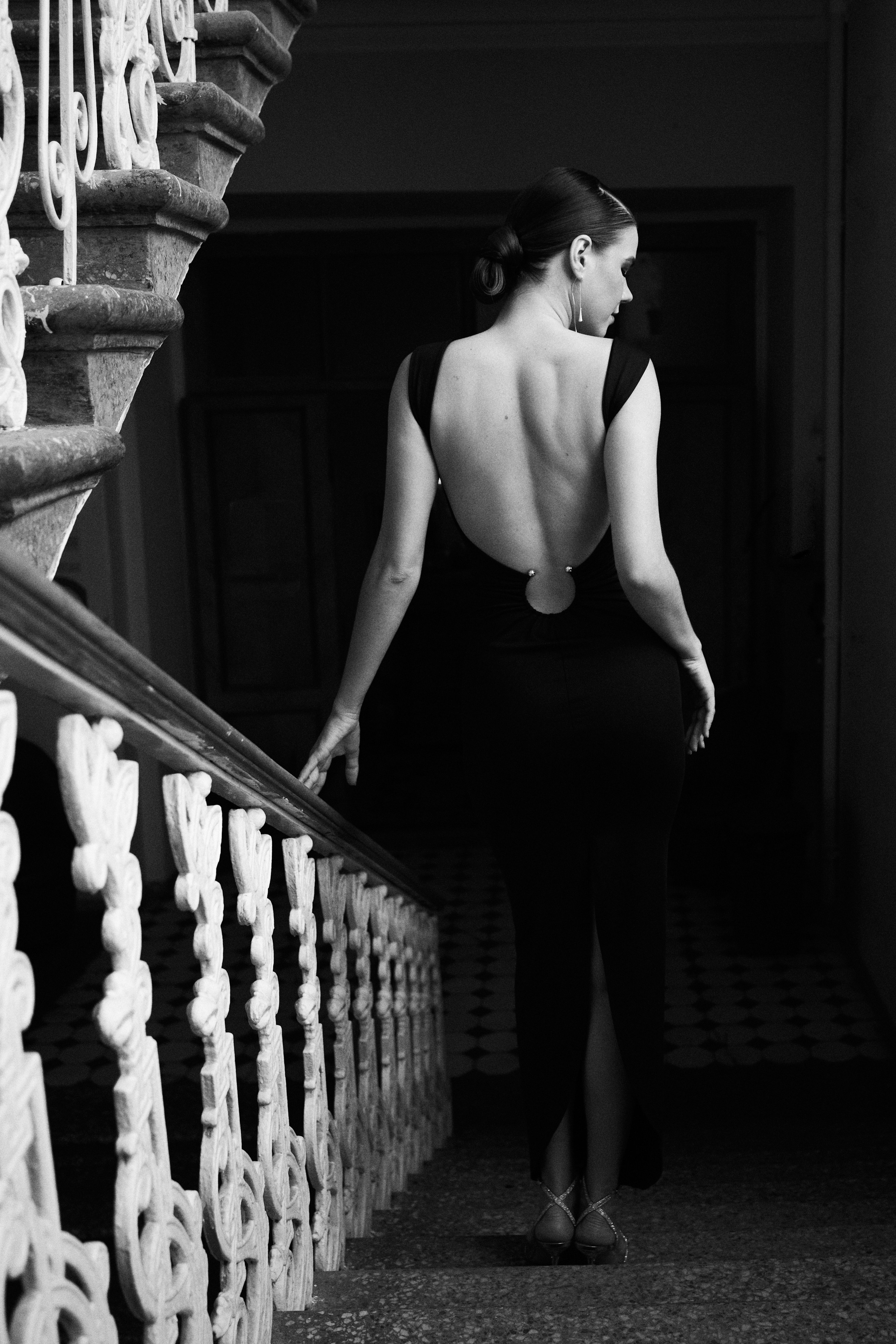 Черно-белая элегантная фотосессия. Анна Потявина. Фотограф Москва