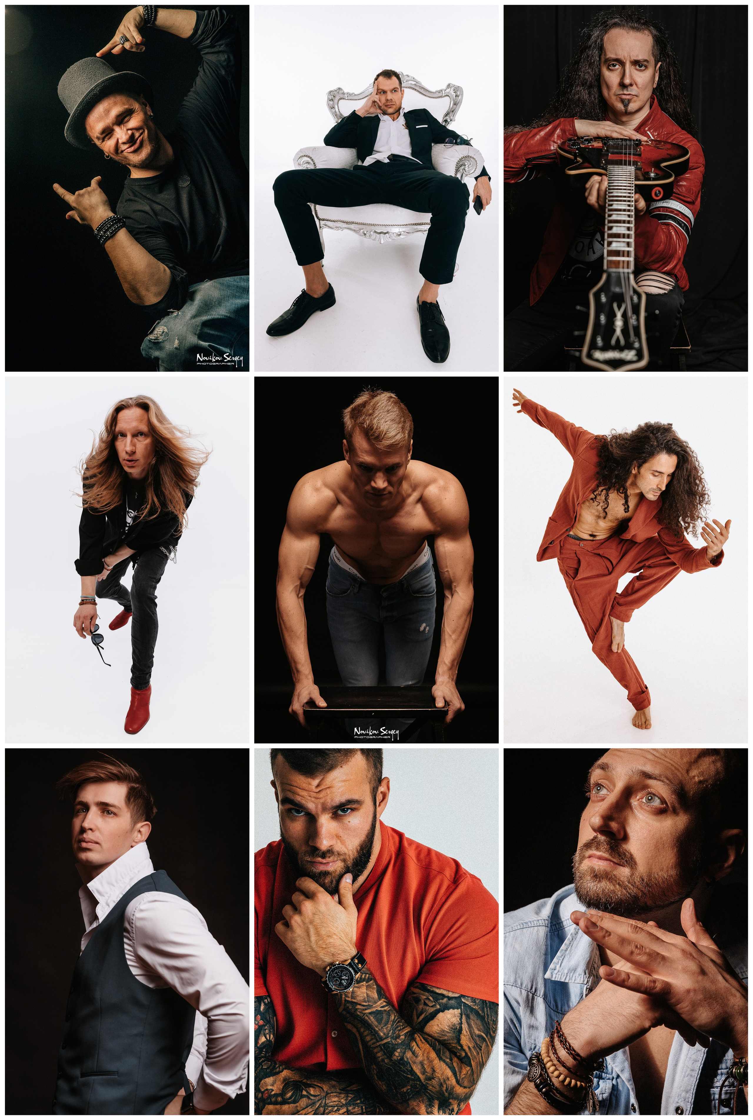 Студия. Мужской портрет. Портретный и репортажный фотограф Сергей Новиков