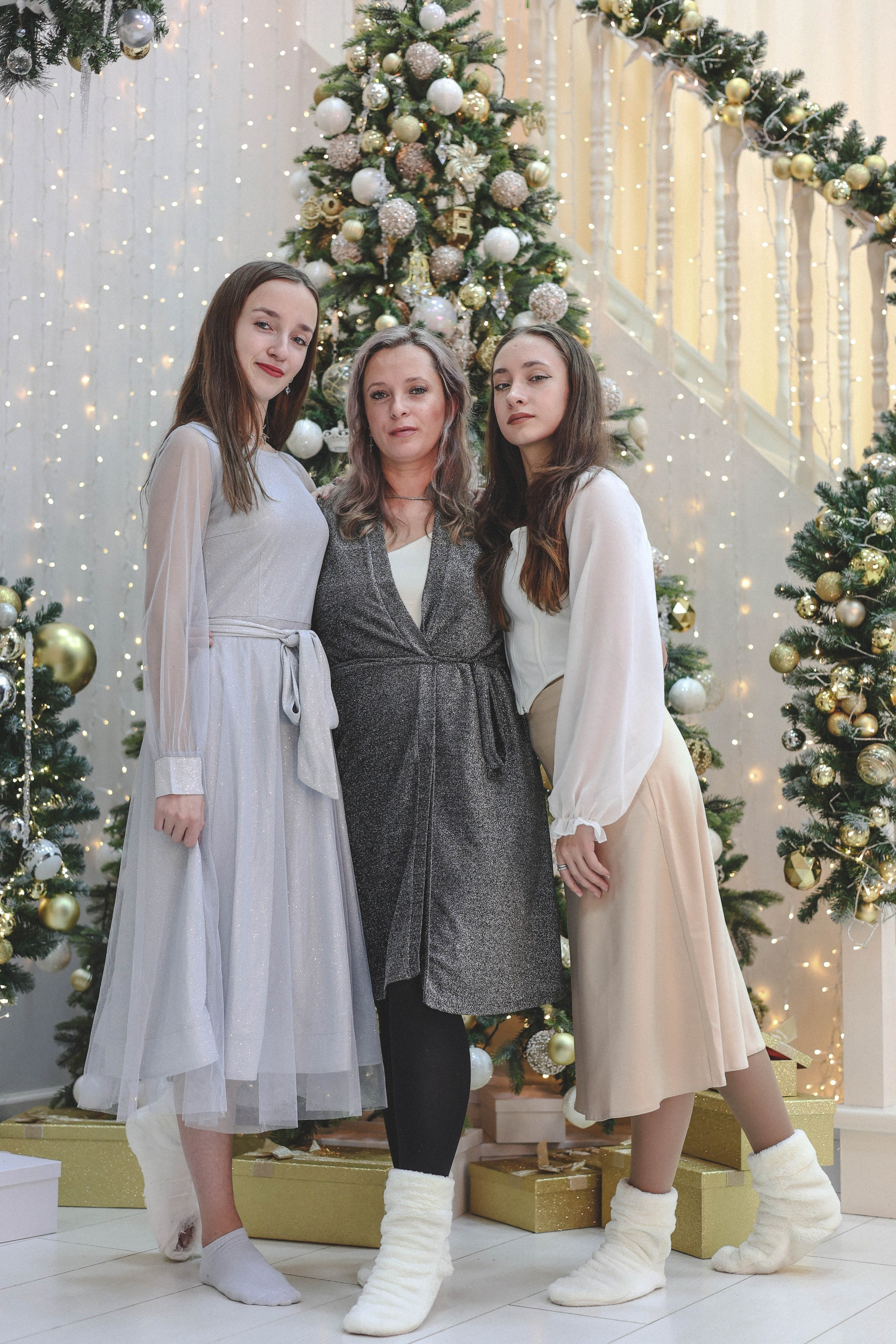 Новогодняя история «Ирина и ее семья». Фотограф в Москве Анастасия Калинина